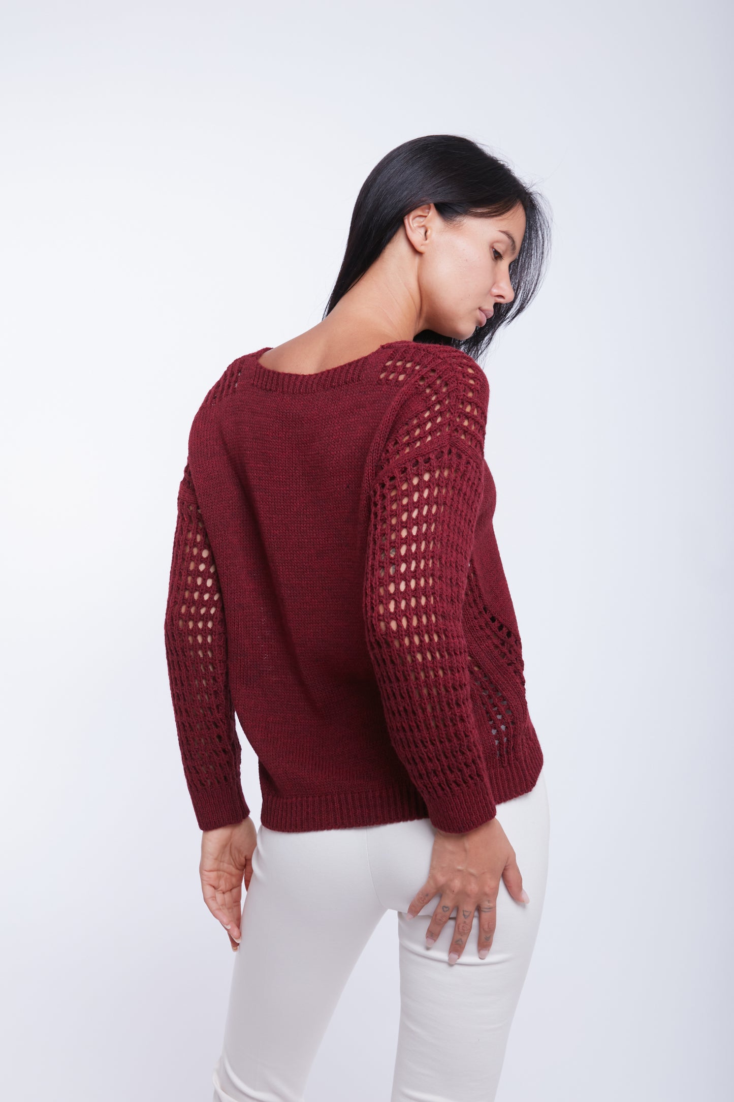 MAGLIA MANICA TRAFORATA