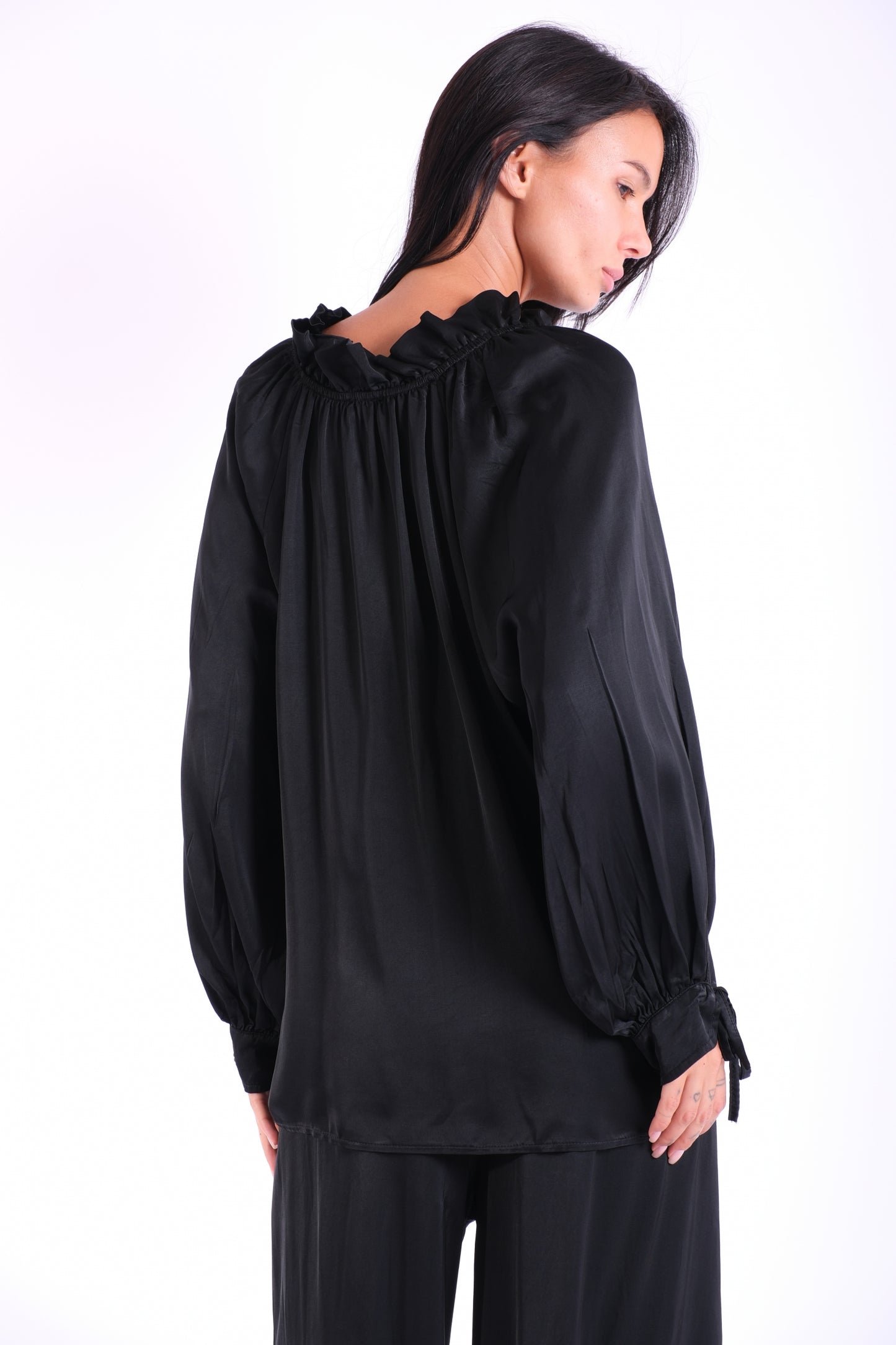 BLUSA COLLO ROUCHES