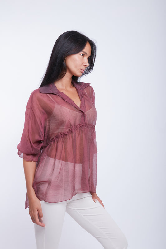 BLUSA COLLO CAMICIA
