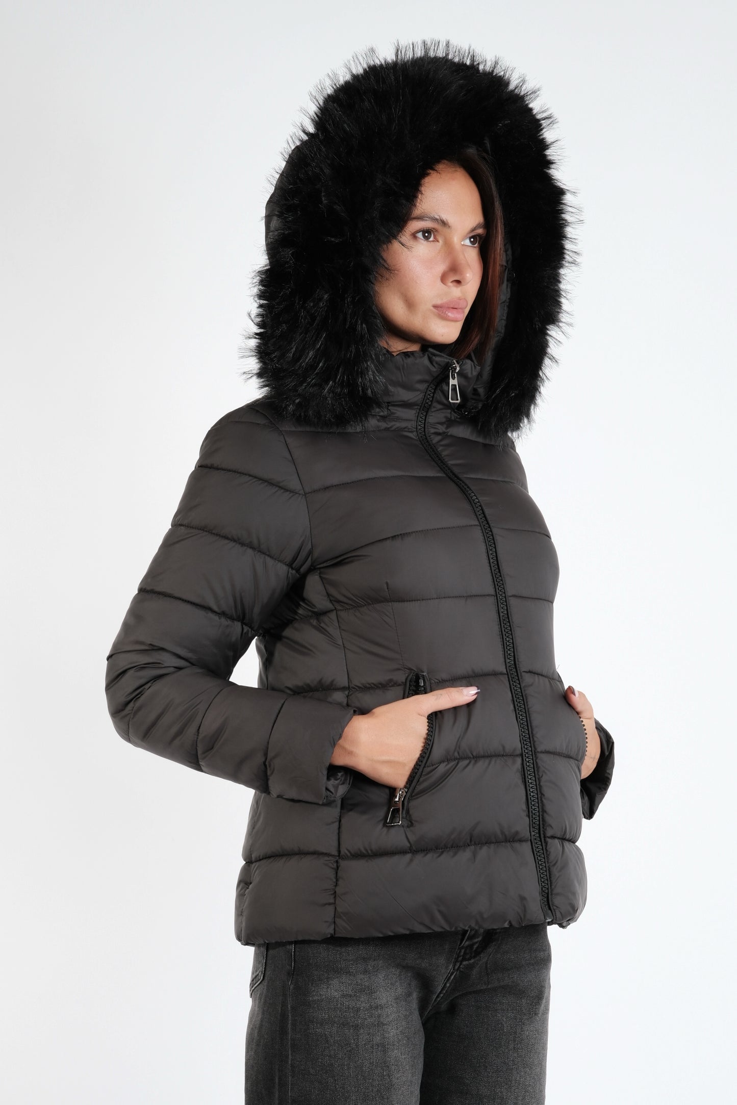 PIUMINO CORTO PELLICCIA