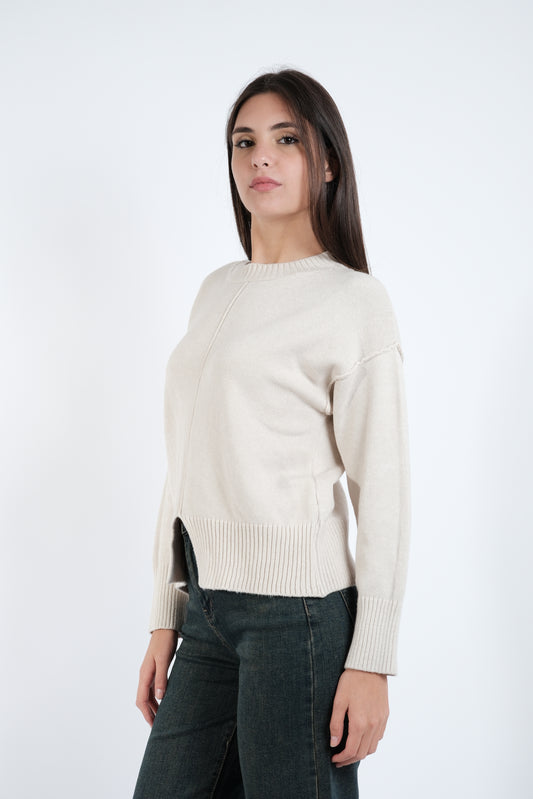 MAGLIA CON SPACCO CENTRALE