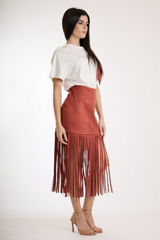 GONNA FRANGE|Colore:Terracotta