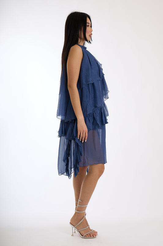 ABITO BALZE SETA|Colore:Blu