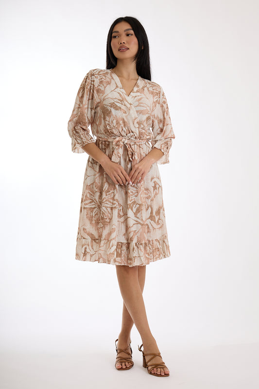 ABITO INCROCIO FANTASIA|Colore:Sabbia