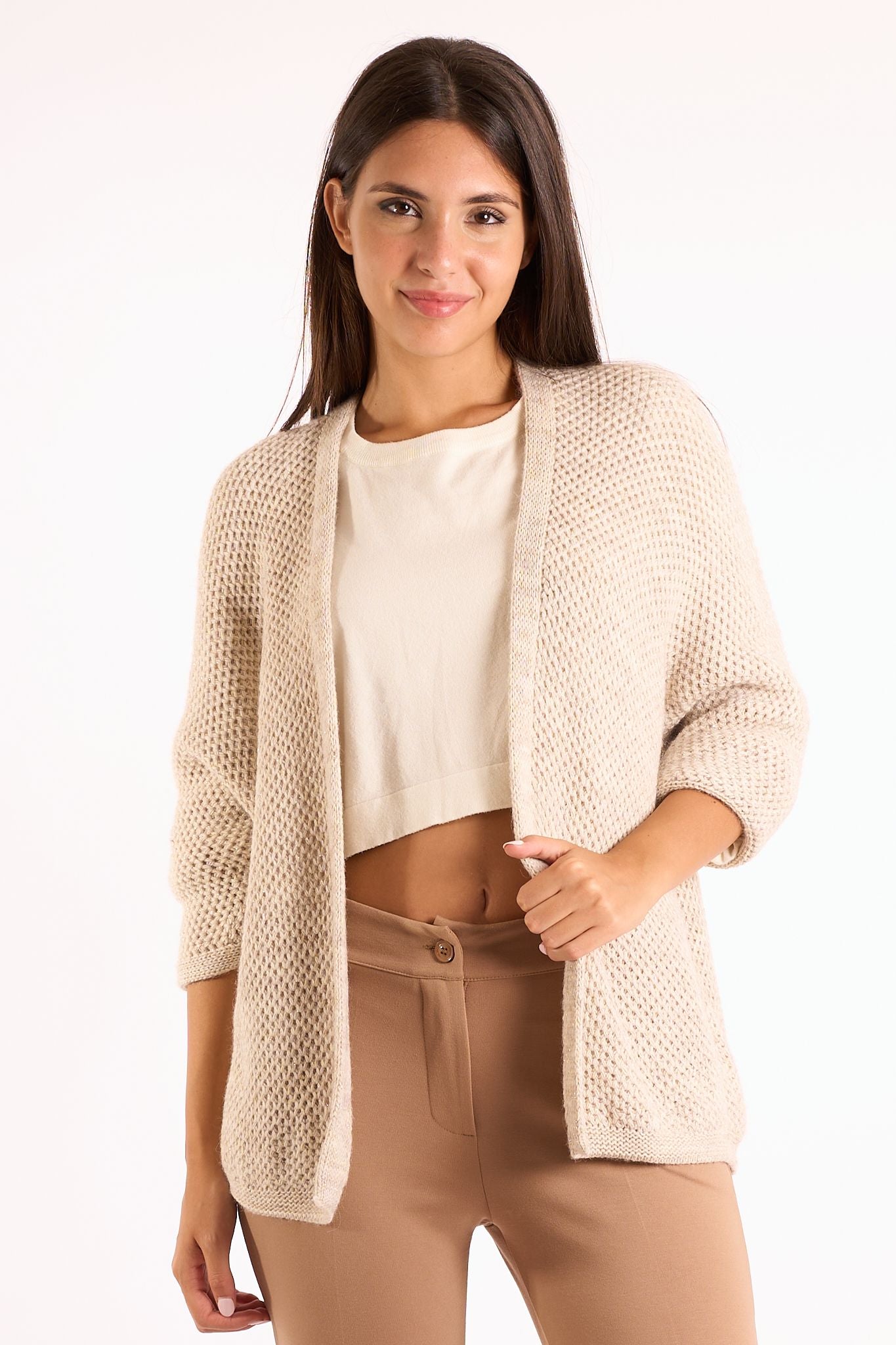 Cardigan lurex