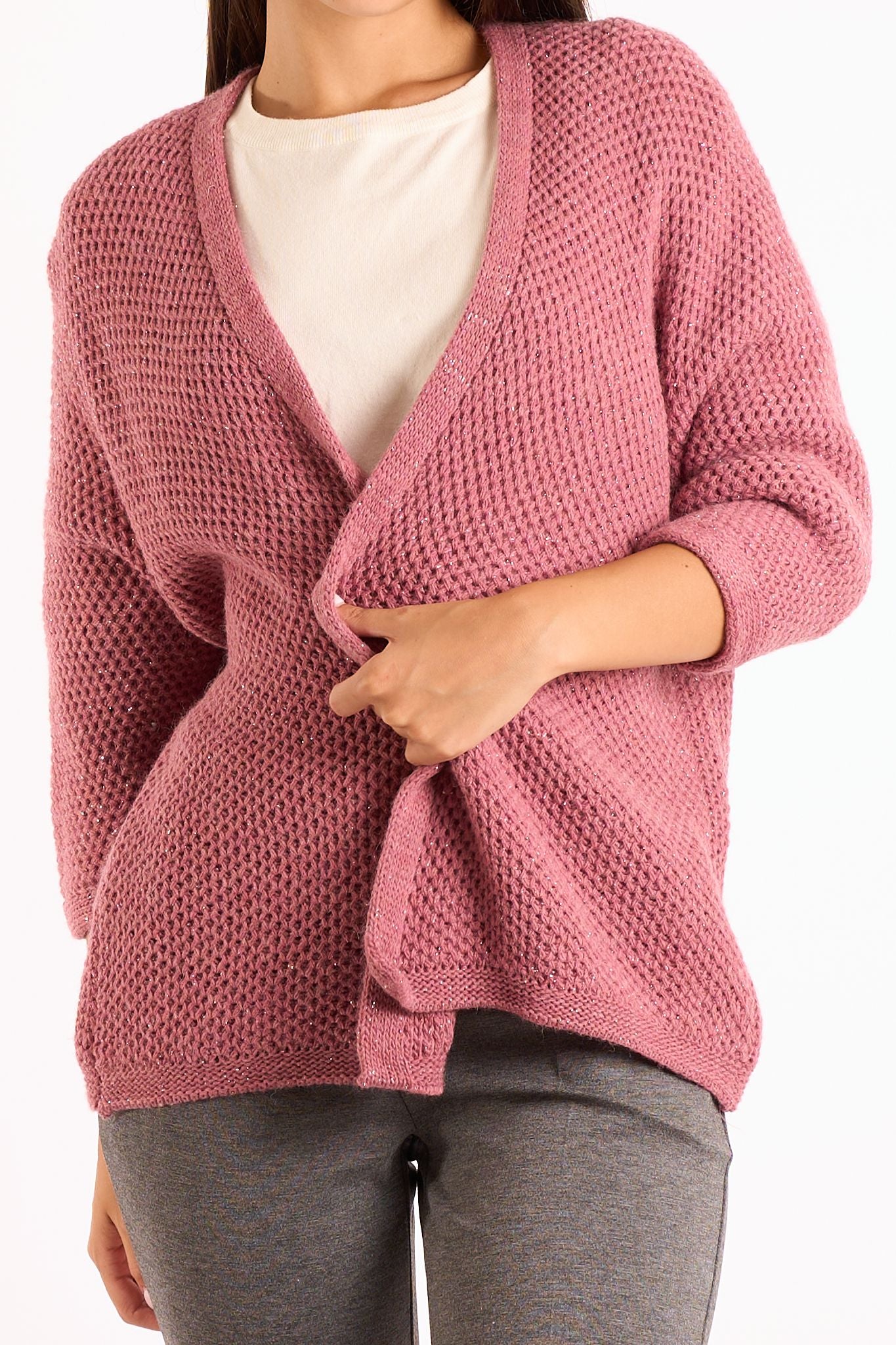 Cardigan lurex