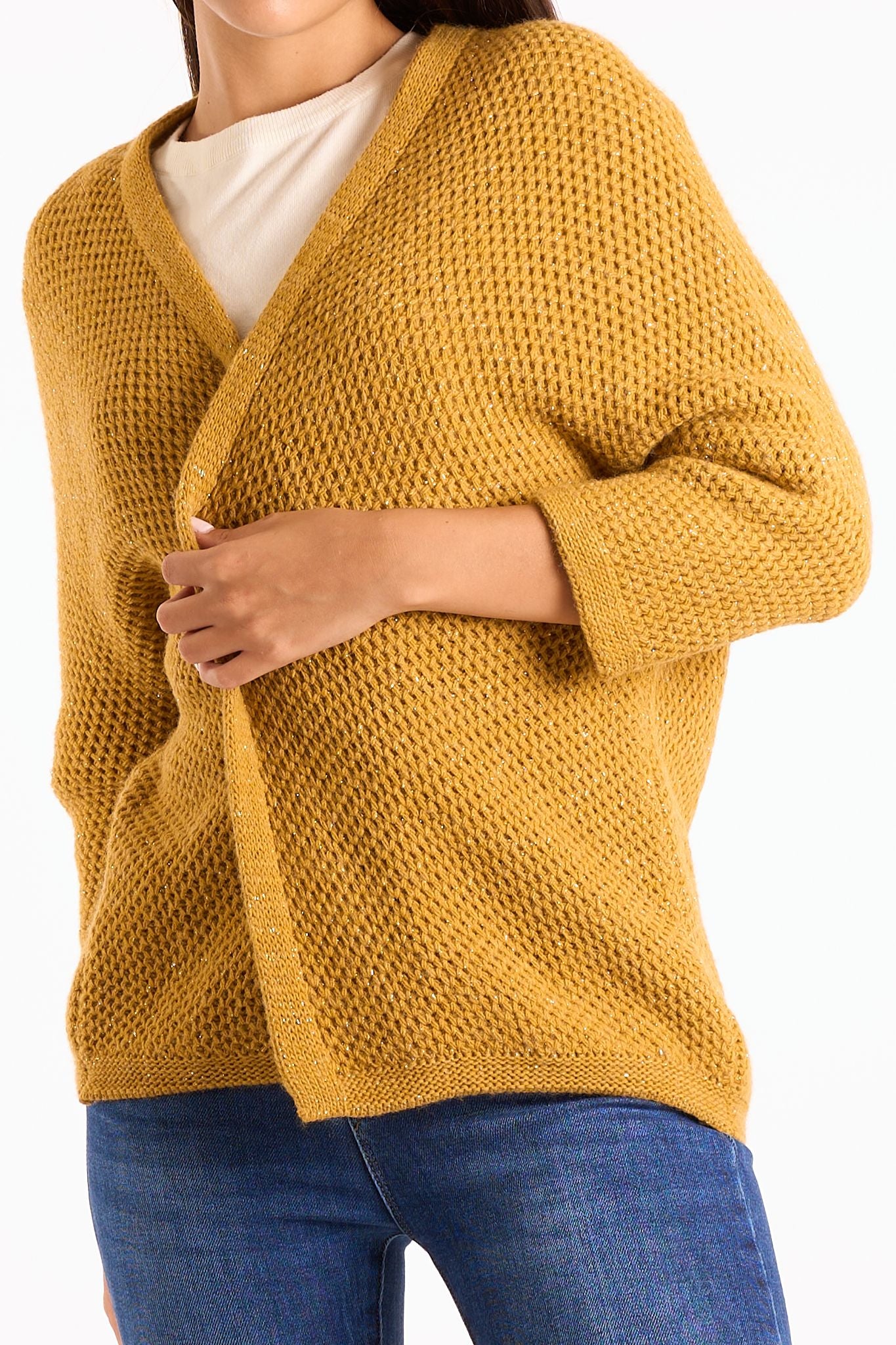 Cardigan lurex