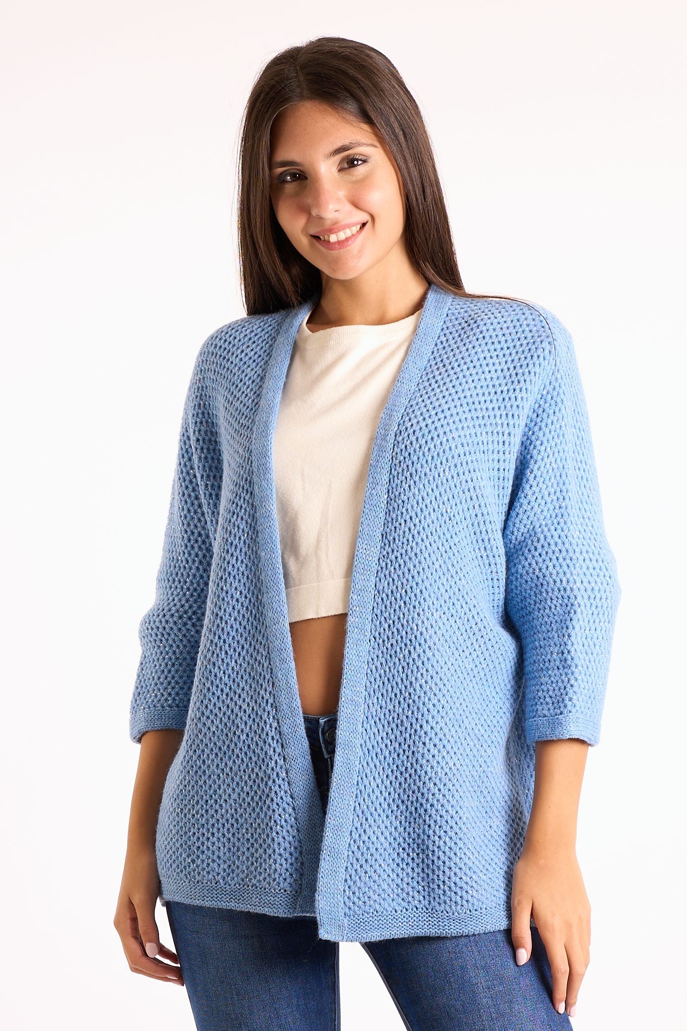 Cardigan lurex