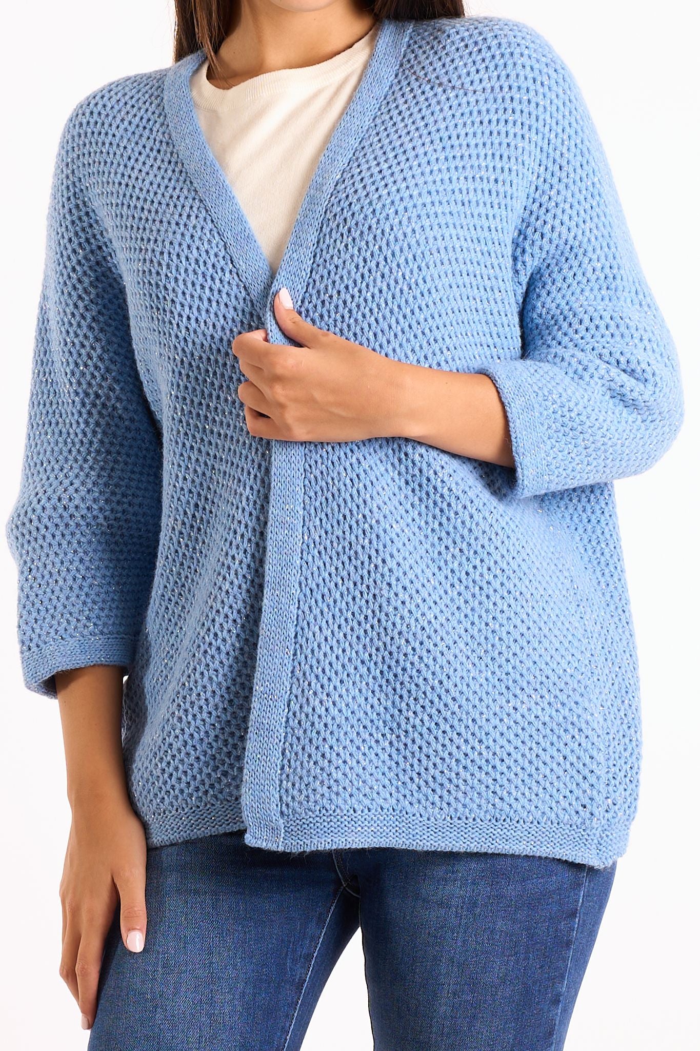 Cardigan lurex