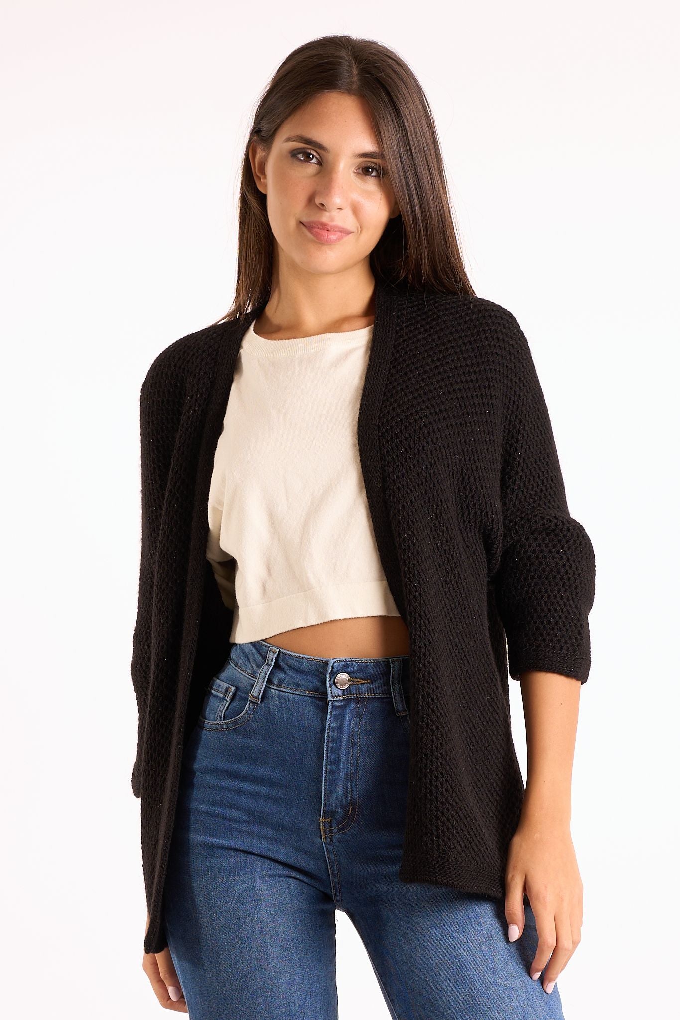 Cardigan lurex