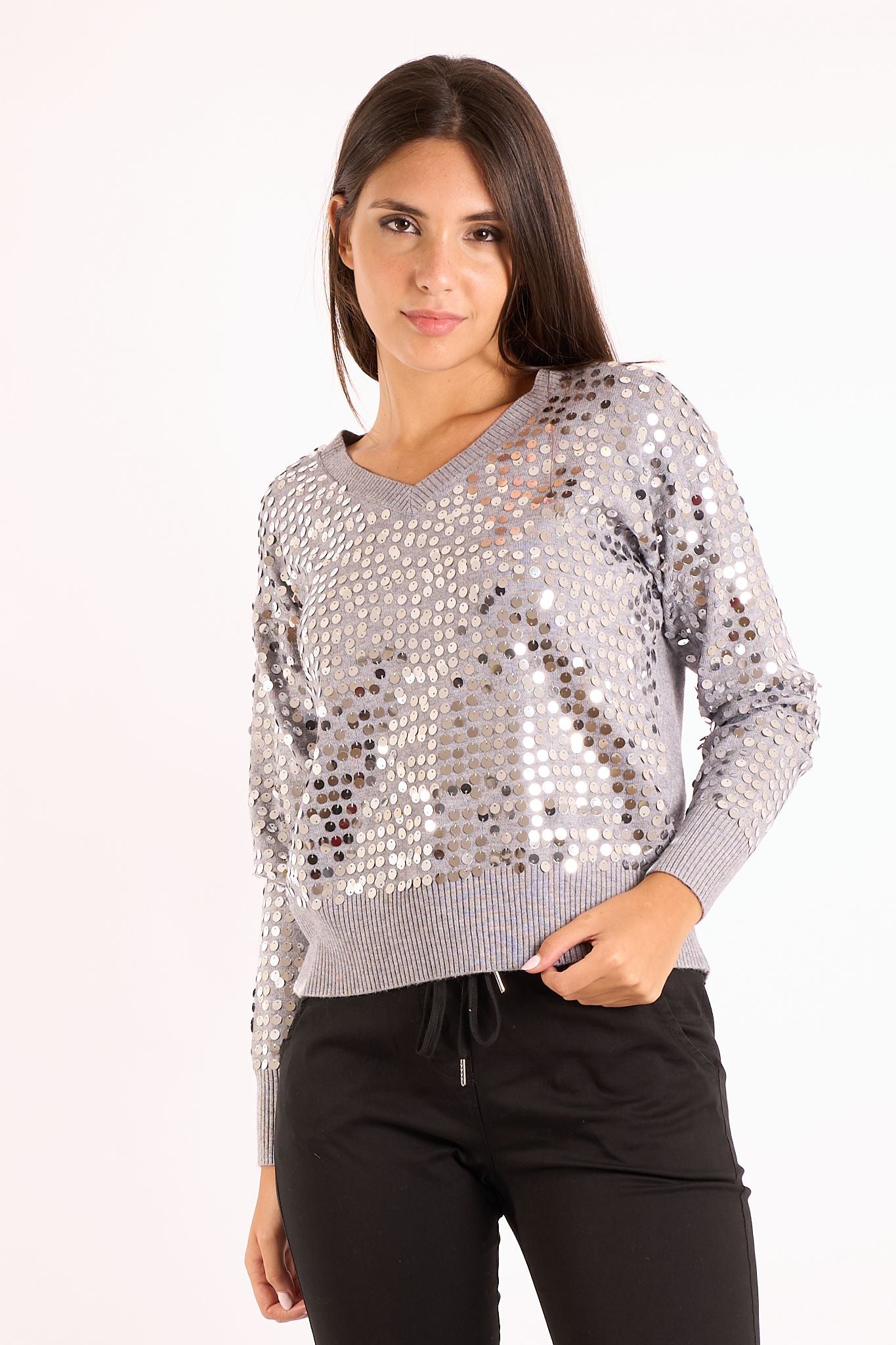 Maglia paillettes on sale