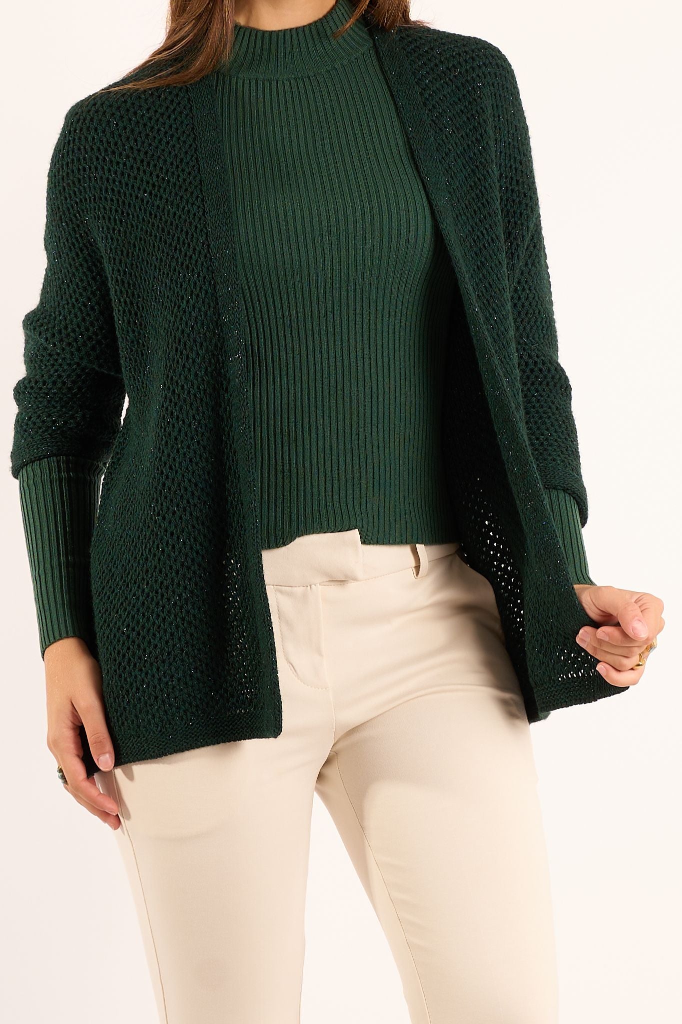 Cardigan lurex