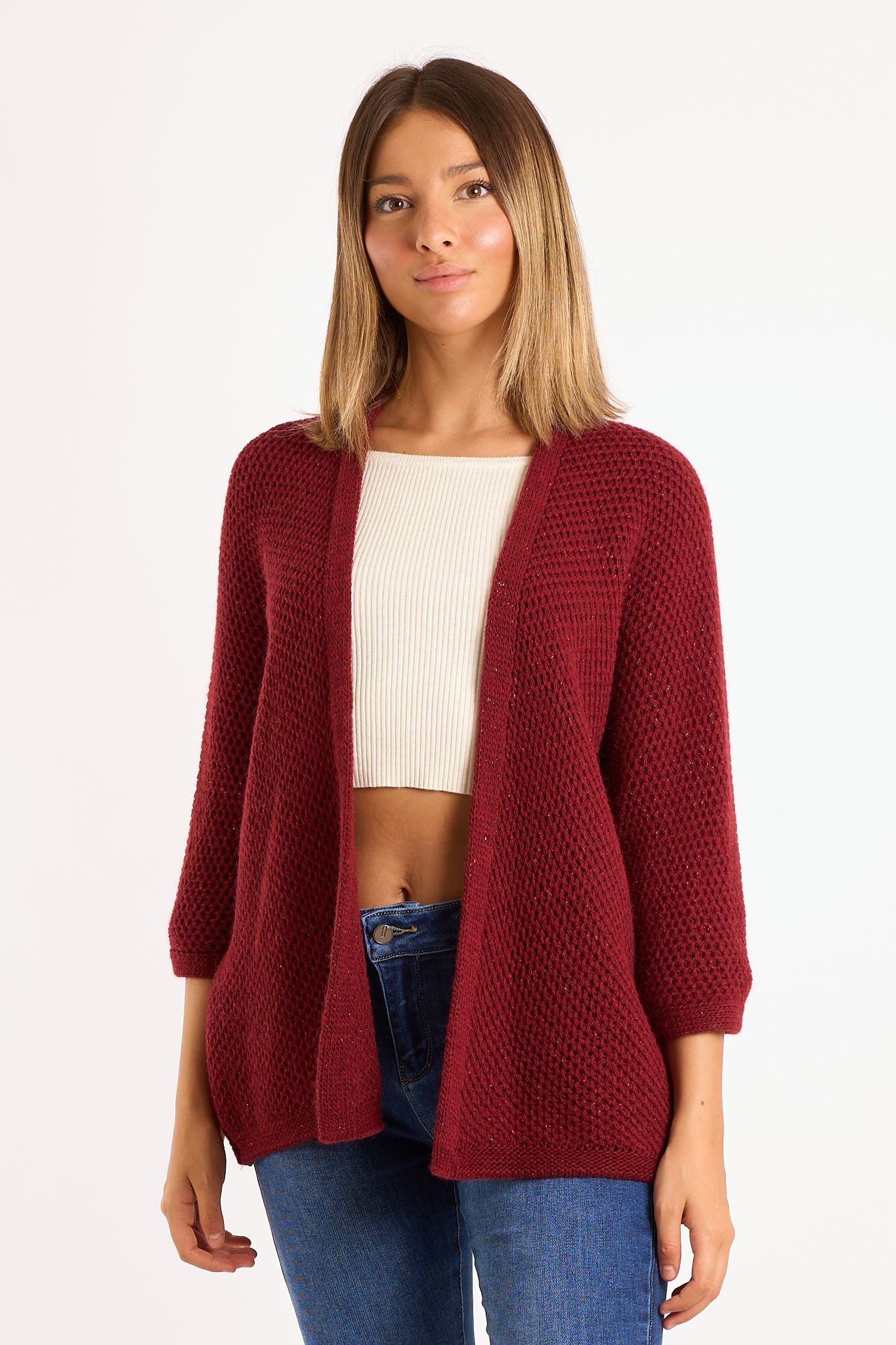 Cardigan lurex