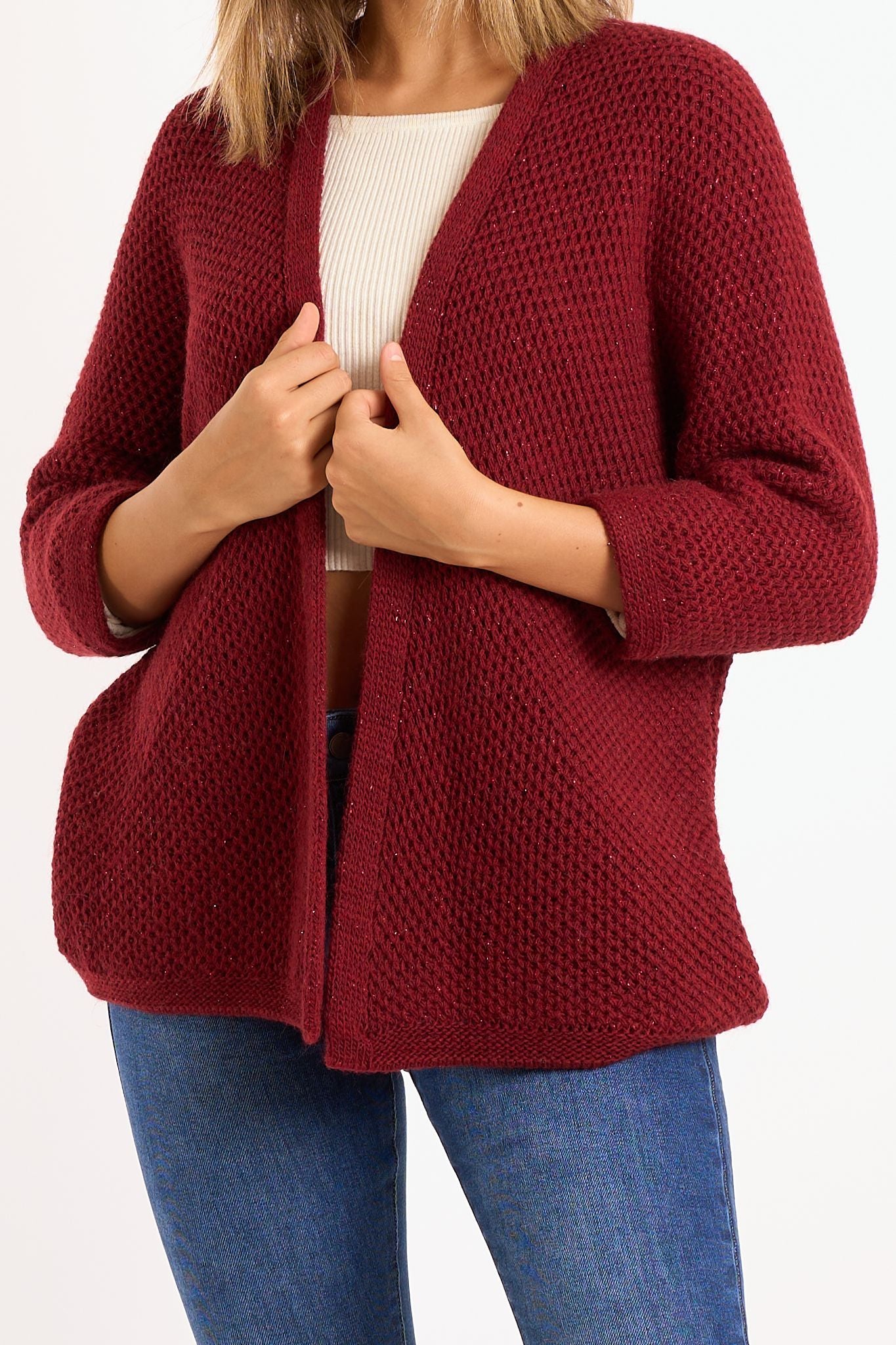 Cardigan lurex