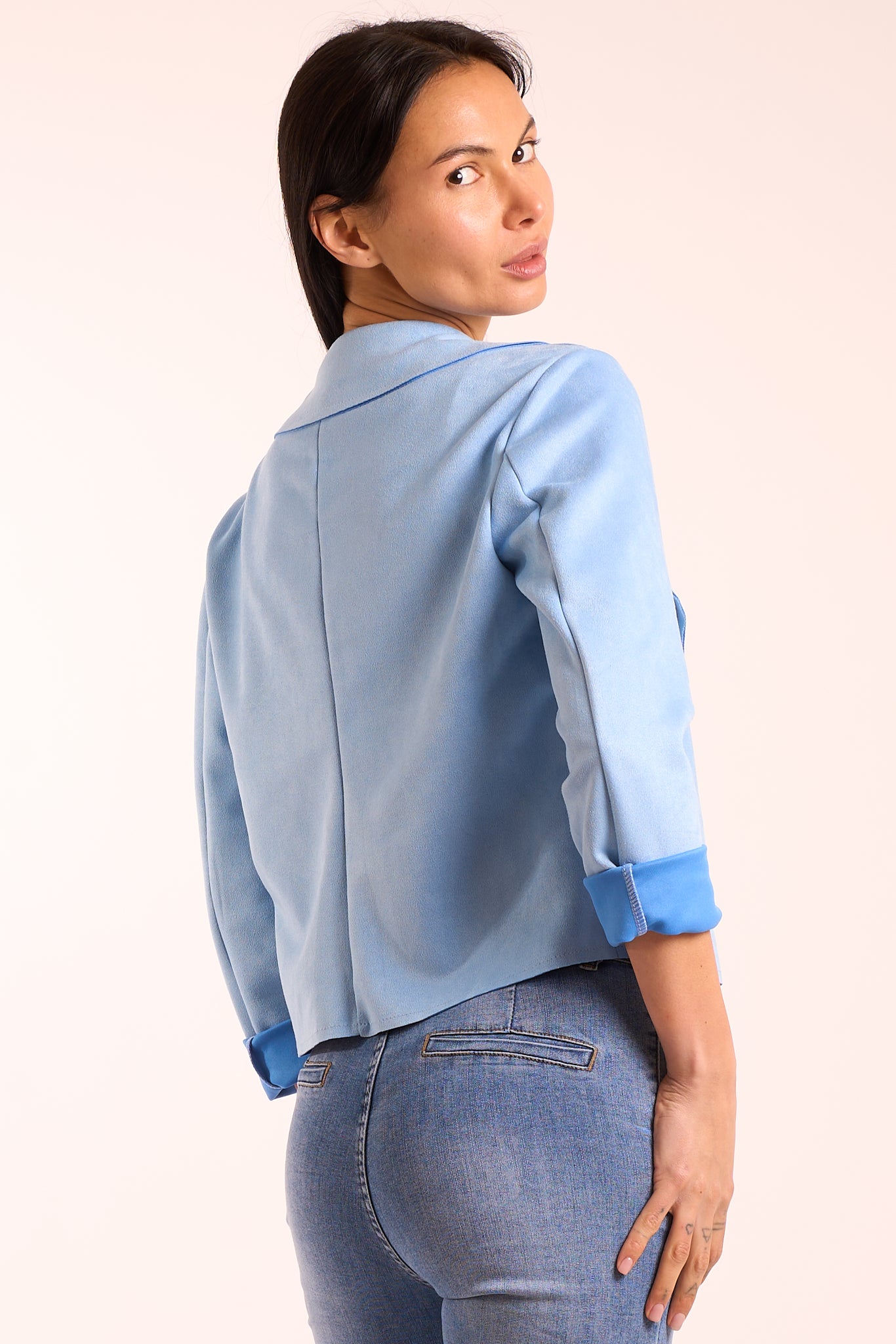 Giacca corta dainetto zip
