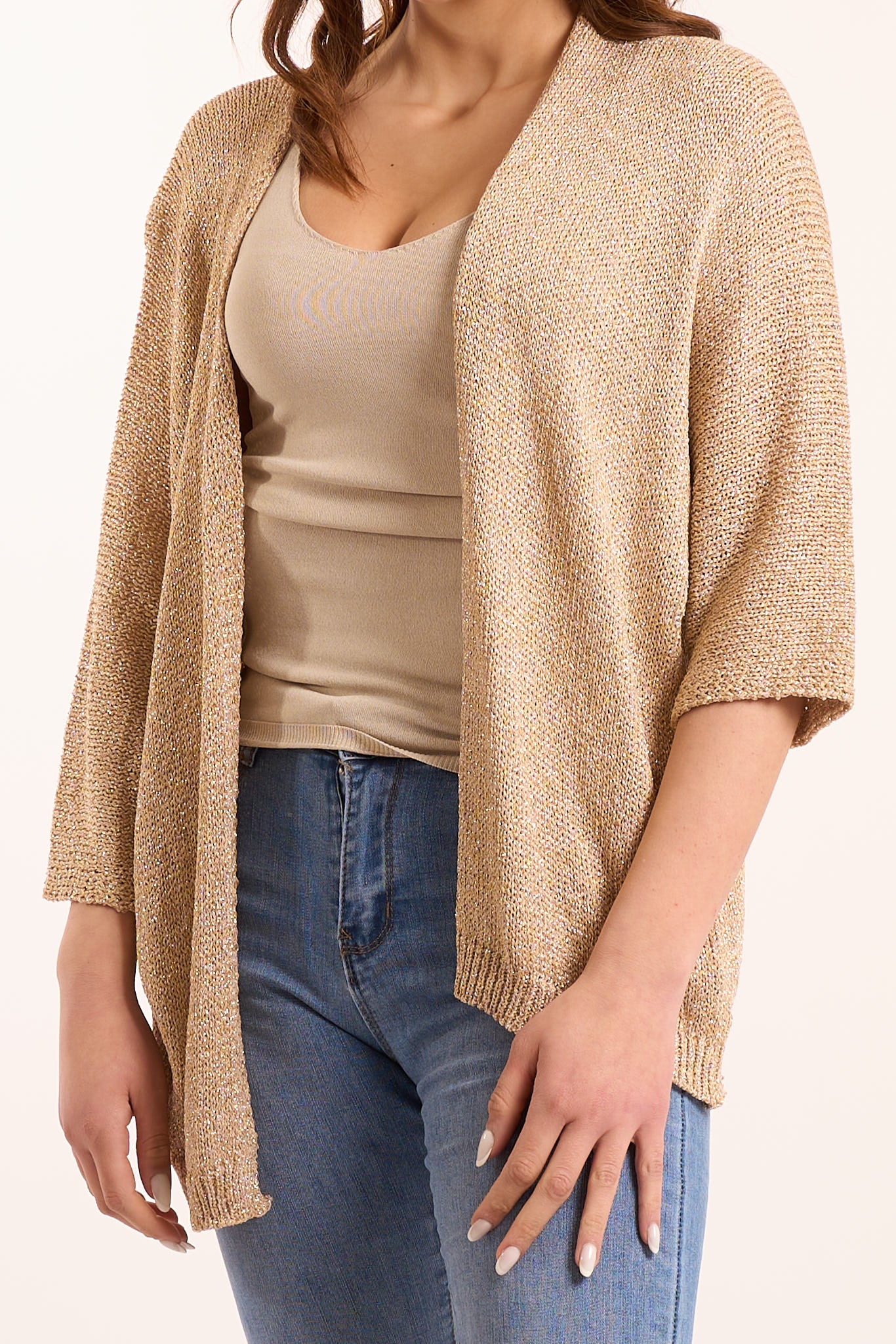 Cardigan lurex