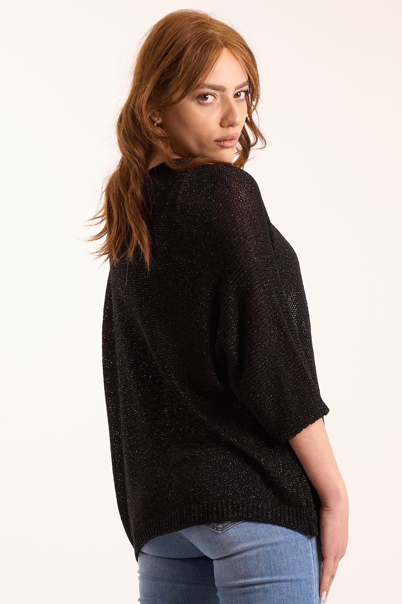 Cardigan lurex