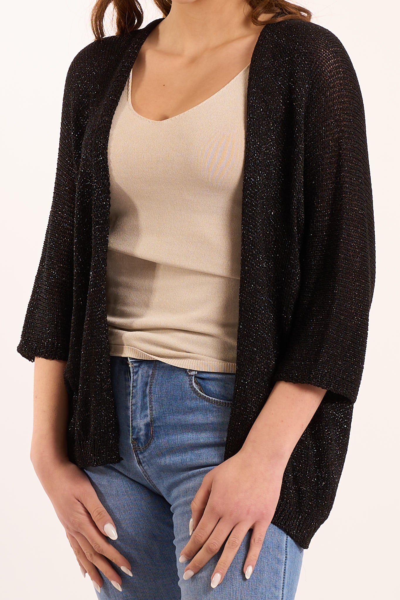 Cardigan lurex