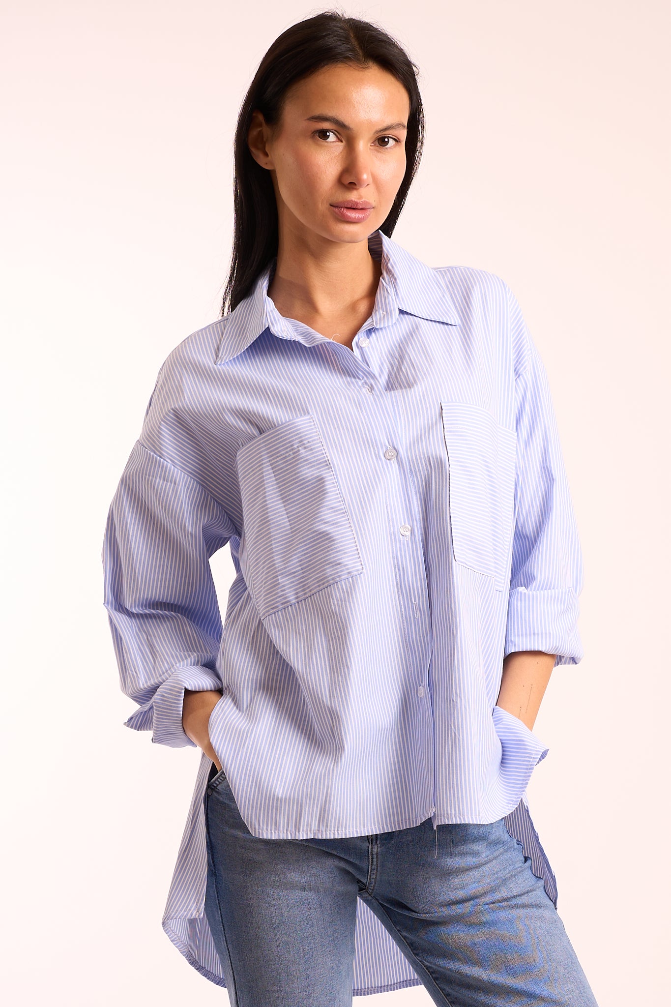 Camicia righe lunga