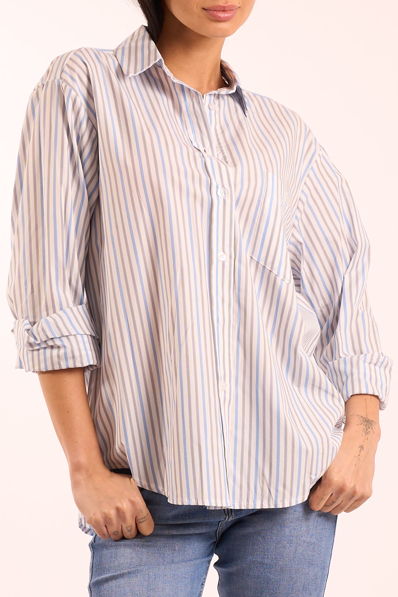 Camicia righe lunga