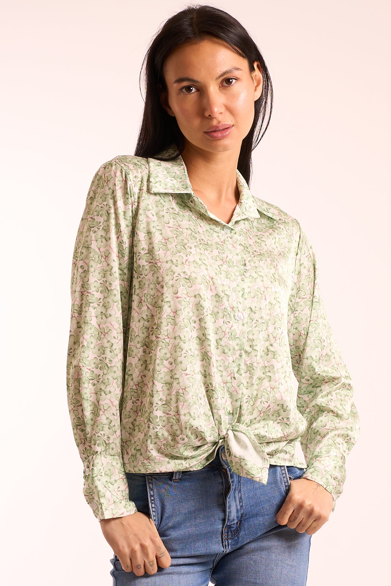 Camicia fantasia fiorellini