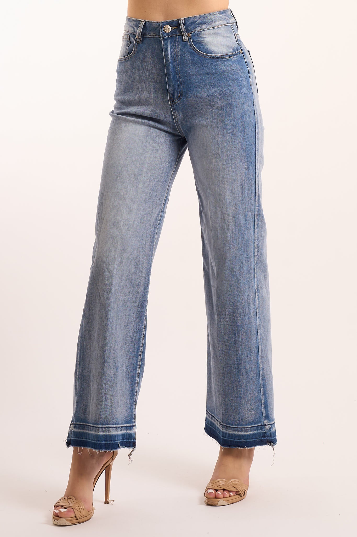 Jeans sfrangiato