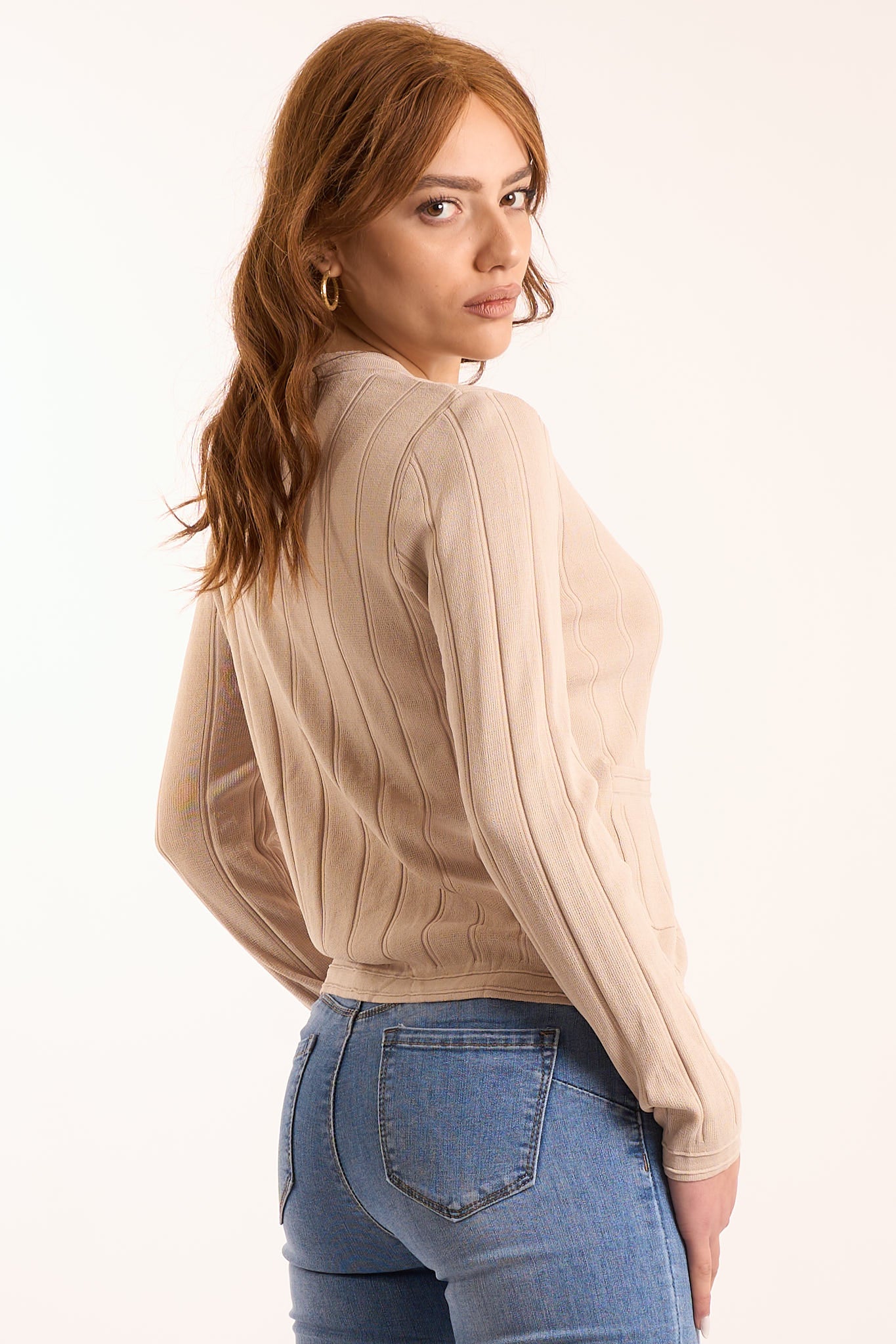 Cardigan bottoni oro