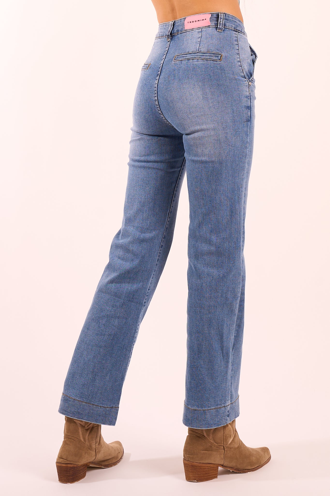 Jeans gamba larga
