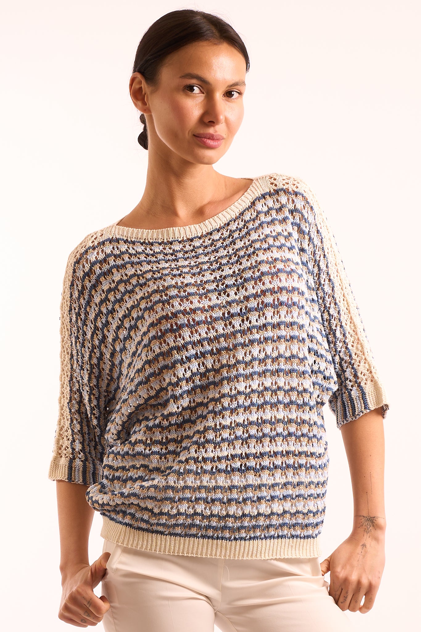Maglia Righe Lurex