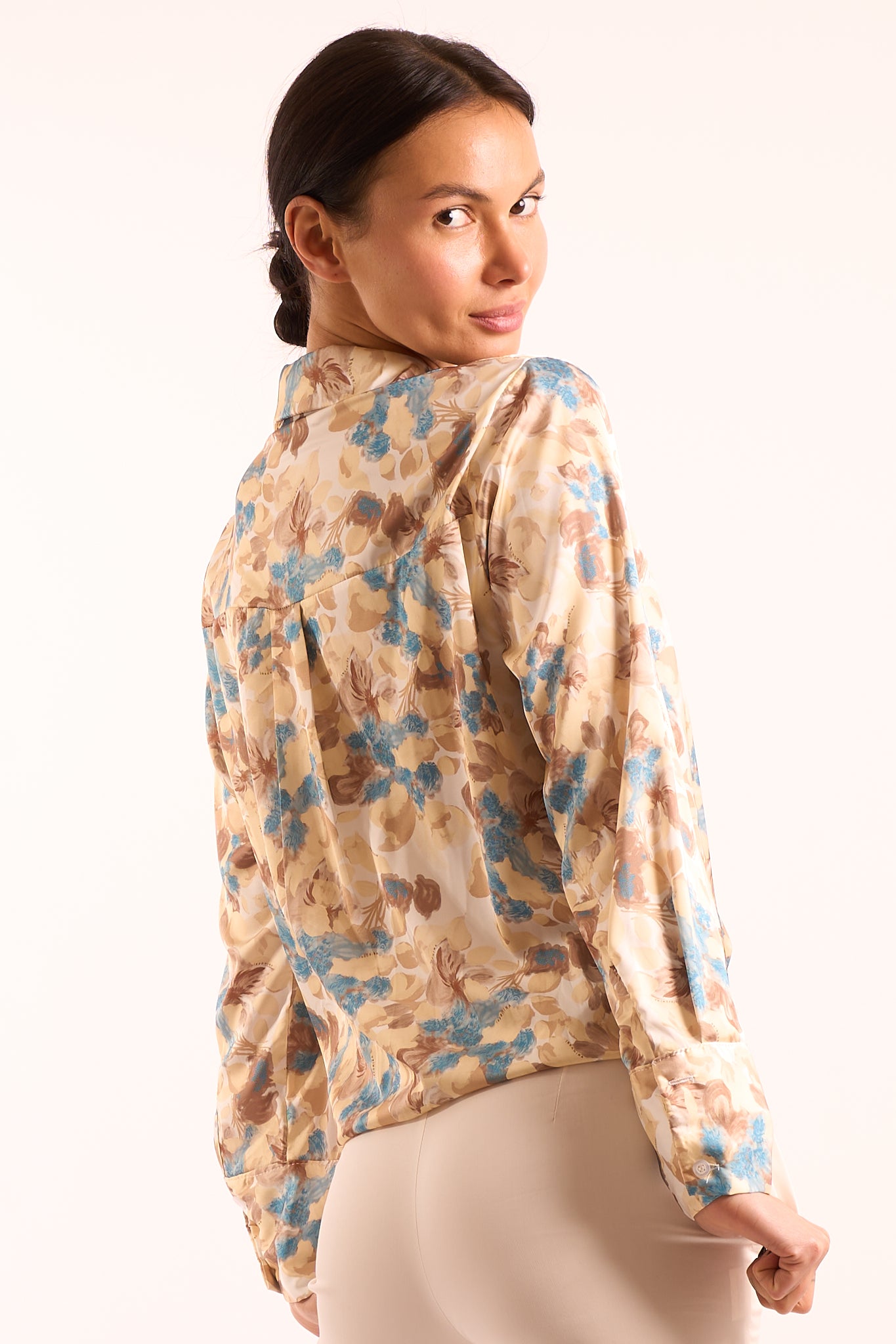 Camicia raso fantasia