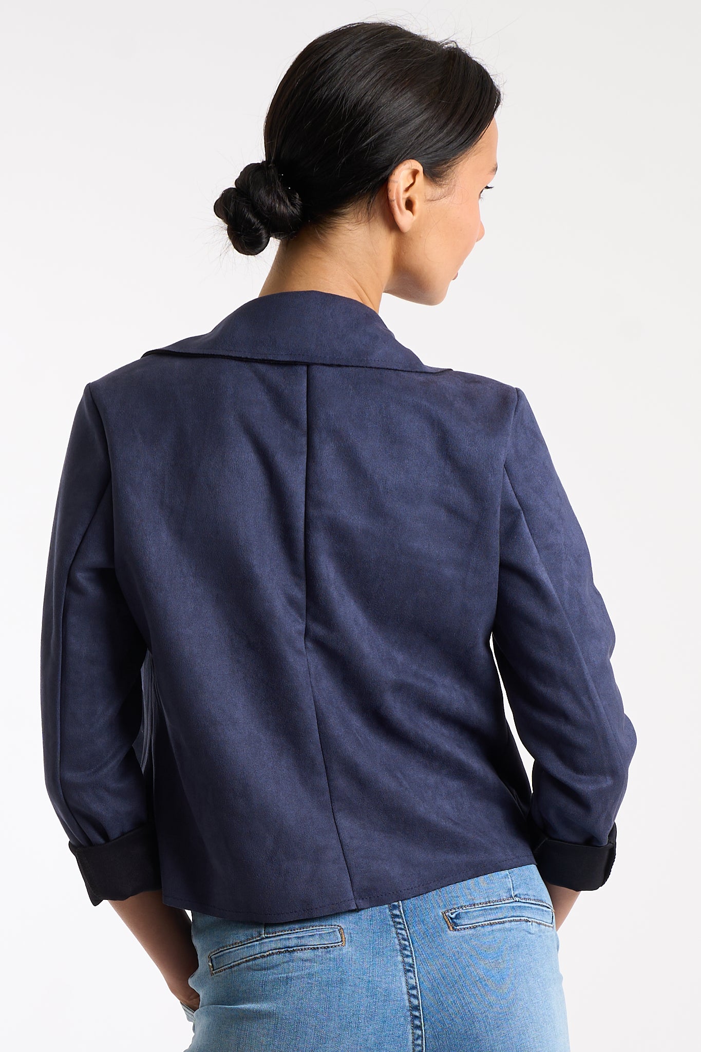 Giacca corta dainetto zip