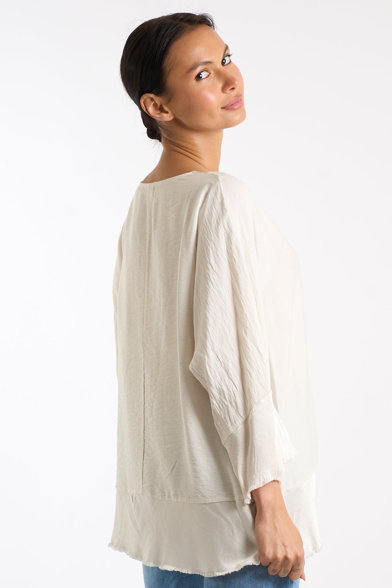 Maglia base sfrangiata
