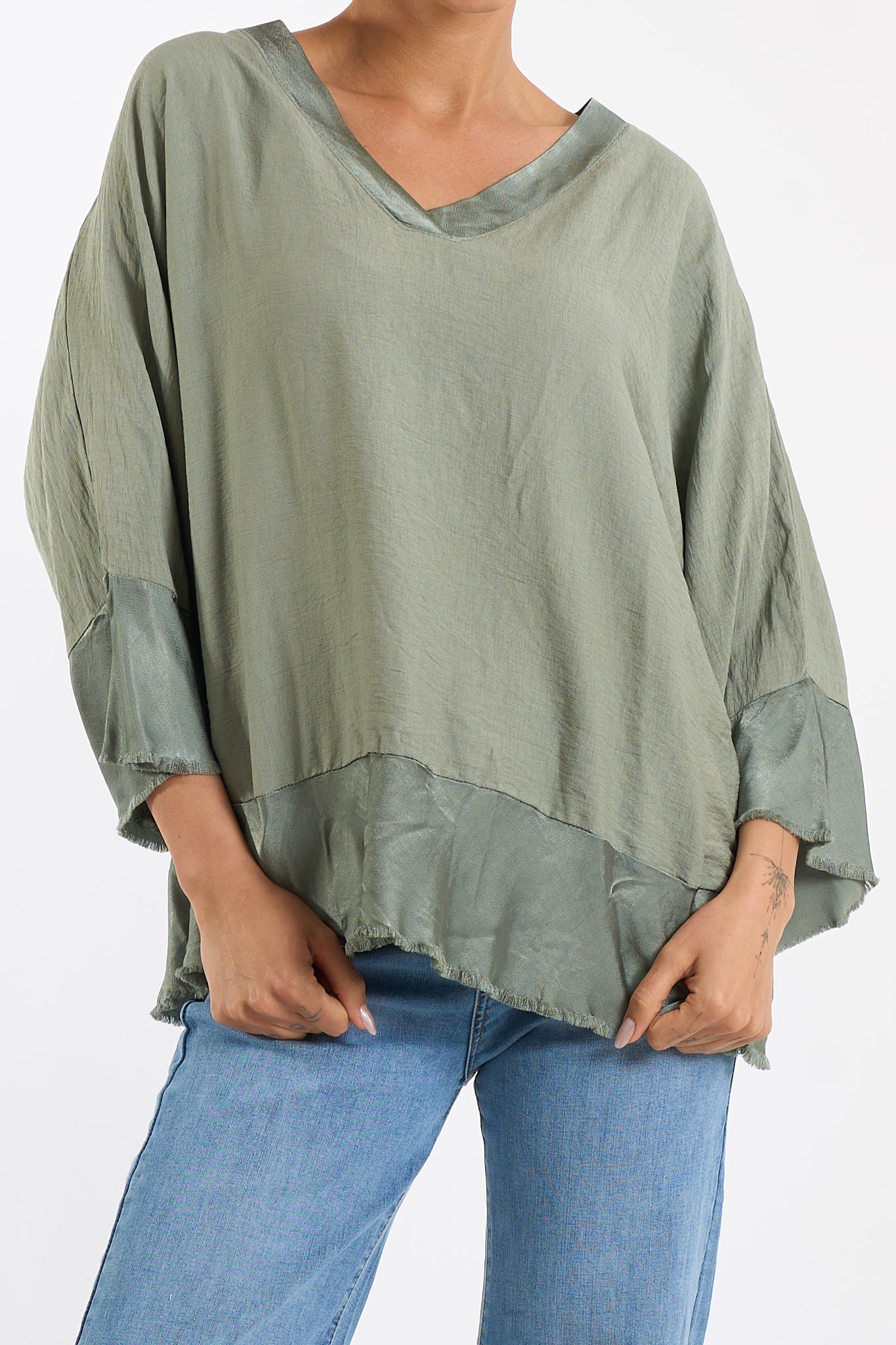 Maglia base sfrangiata