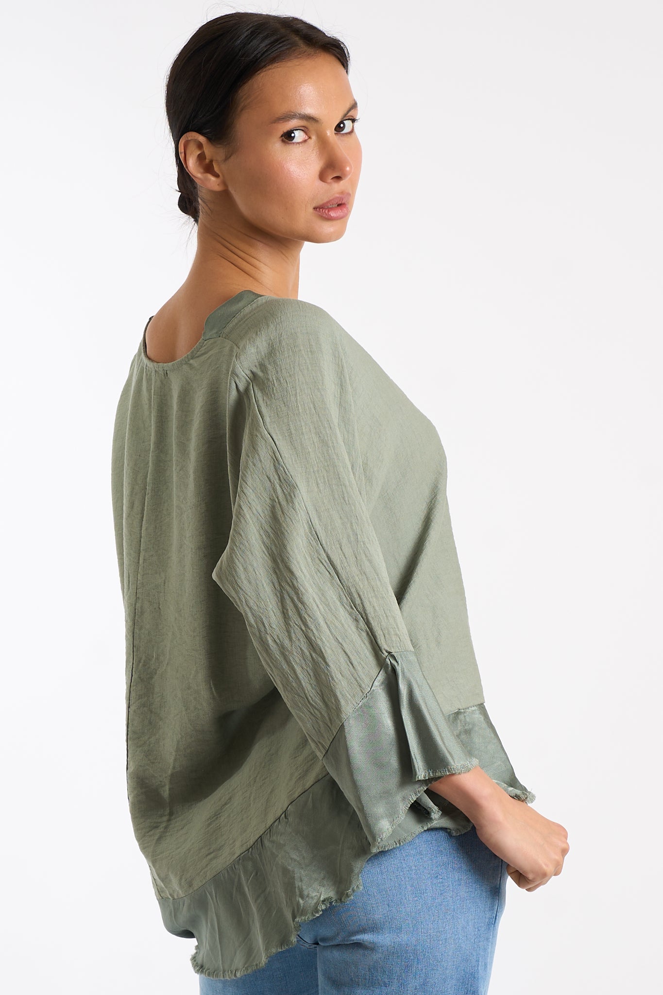 Maglia base sfrangiata