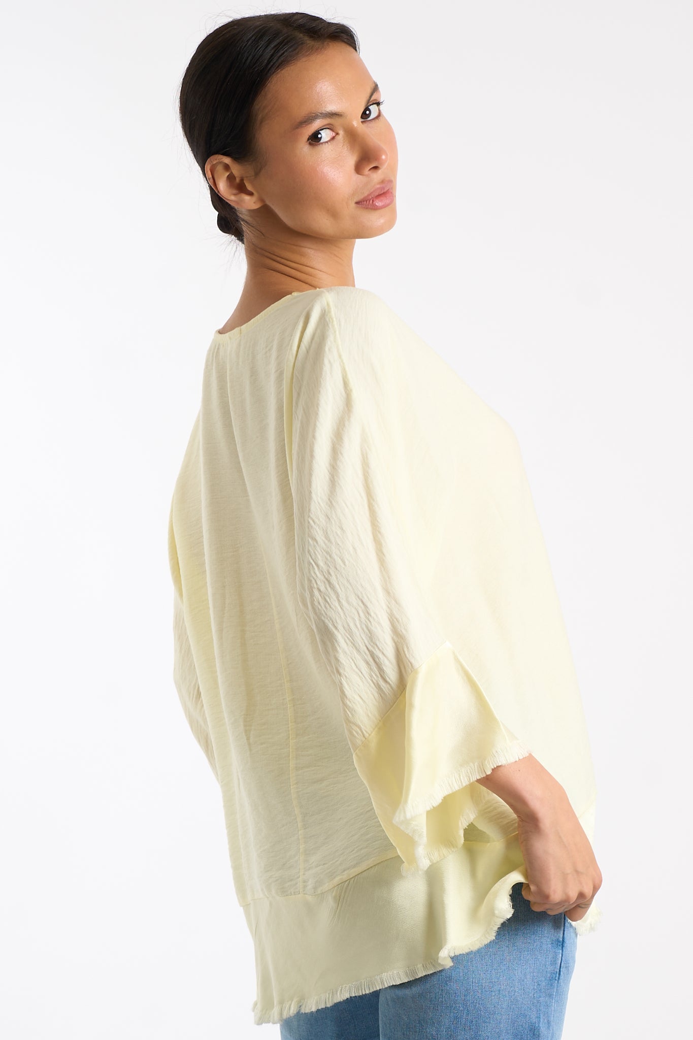 Maglia base sfrangiata