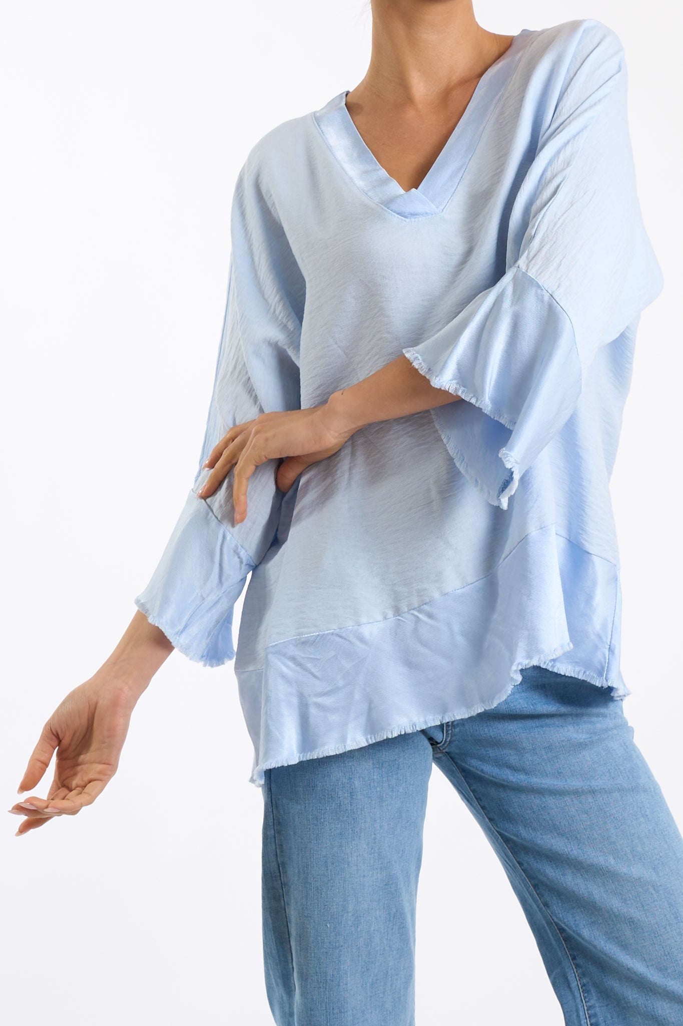 Maglia base sfrangiata