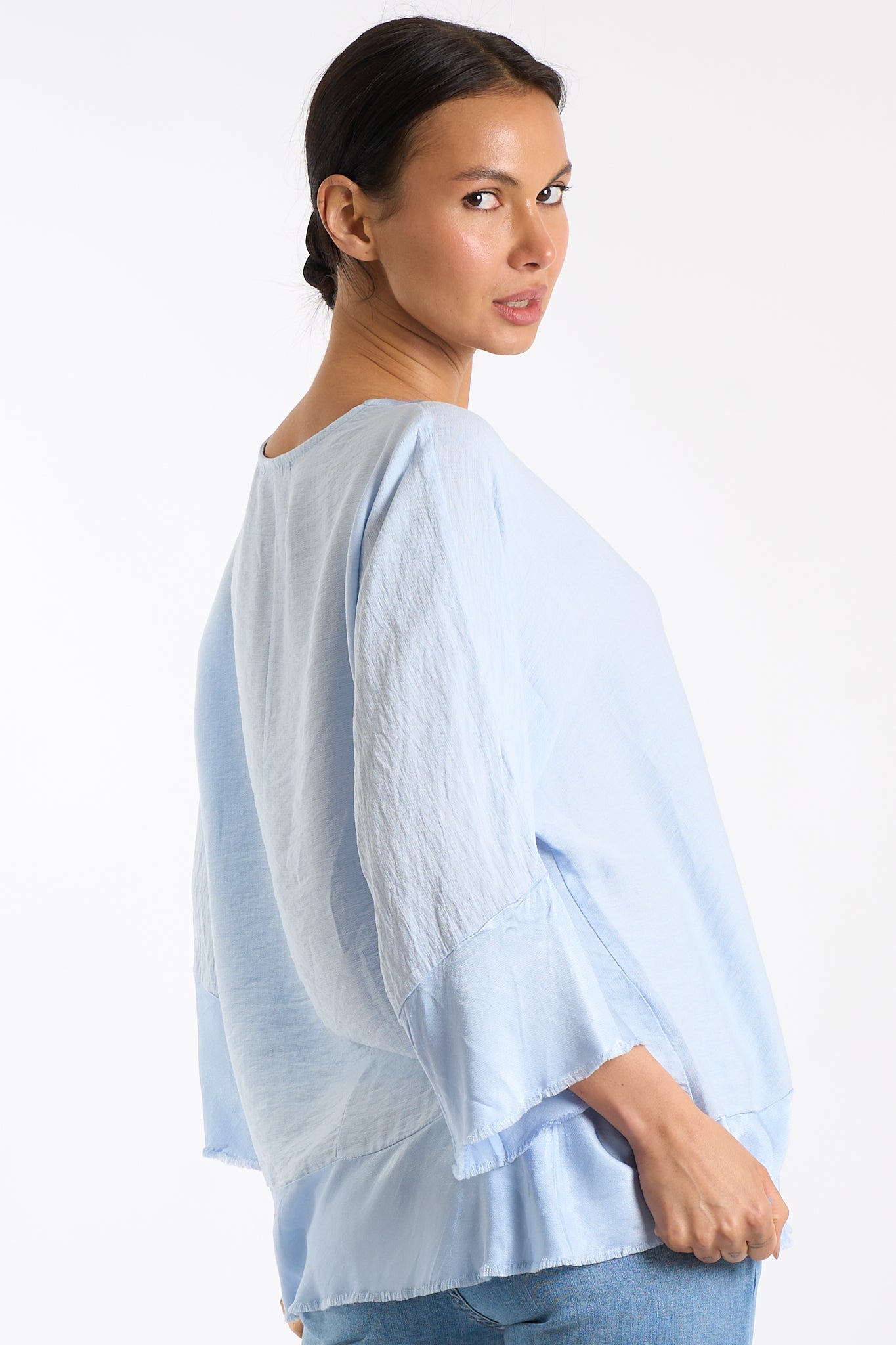 Maglia base sfrangiata
