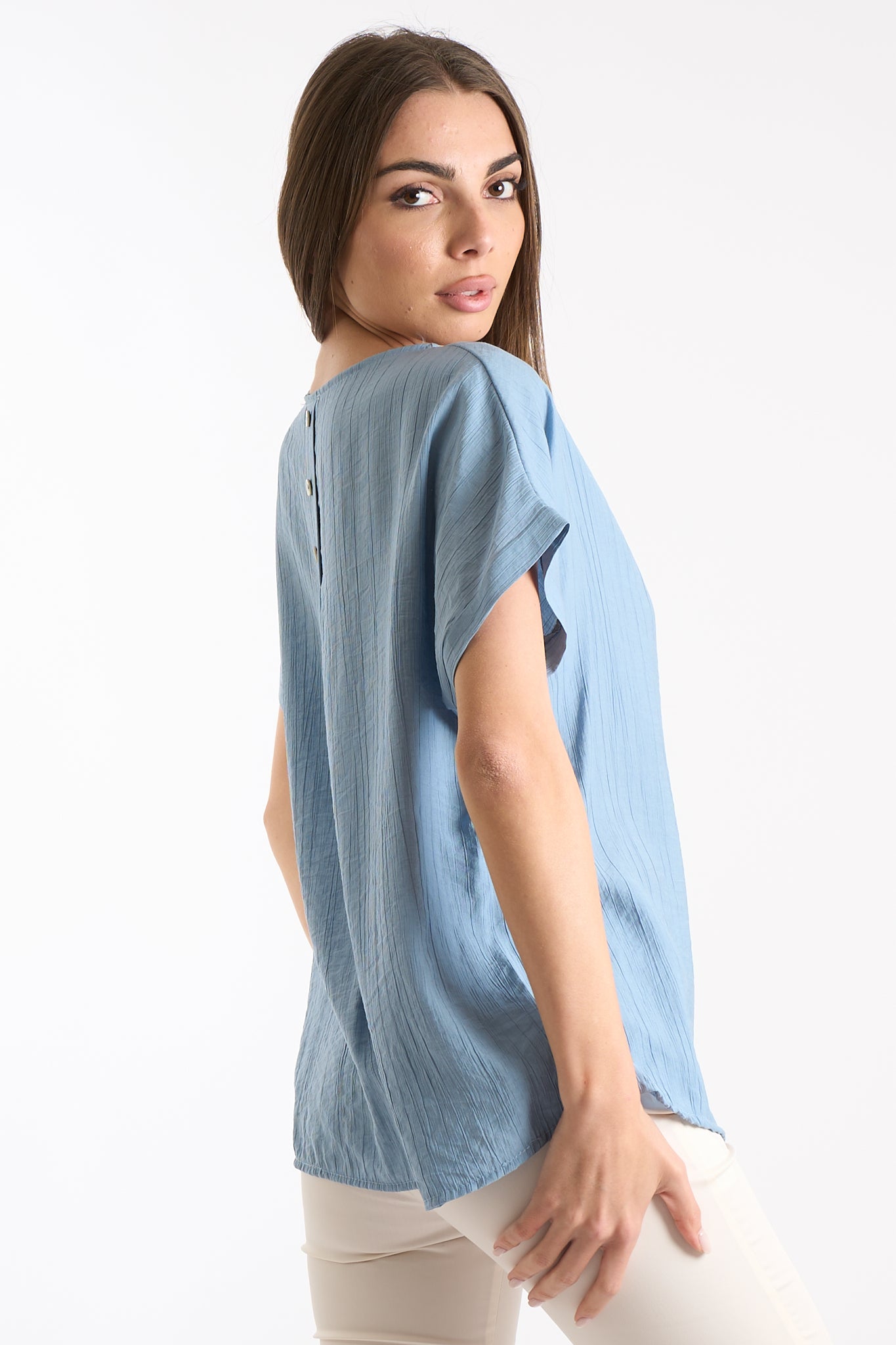 Maglia bottoni retro