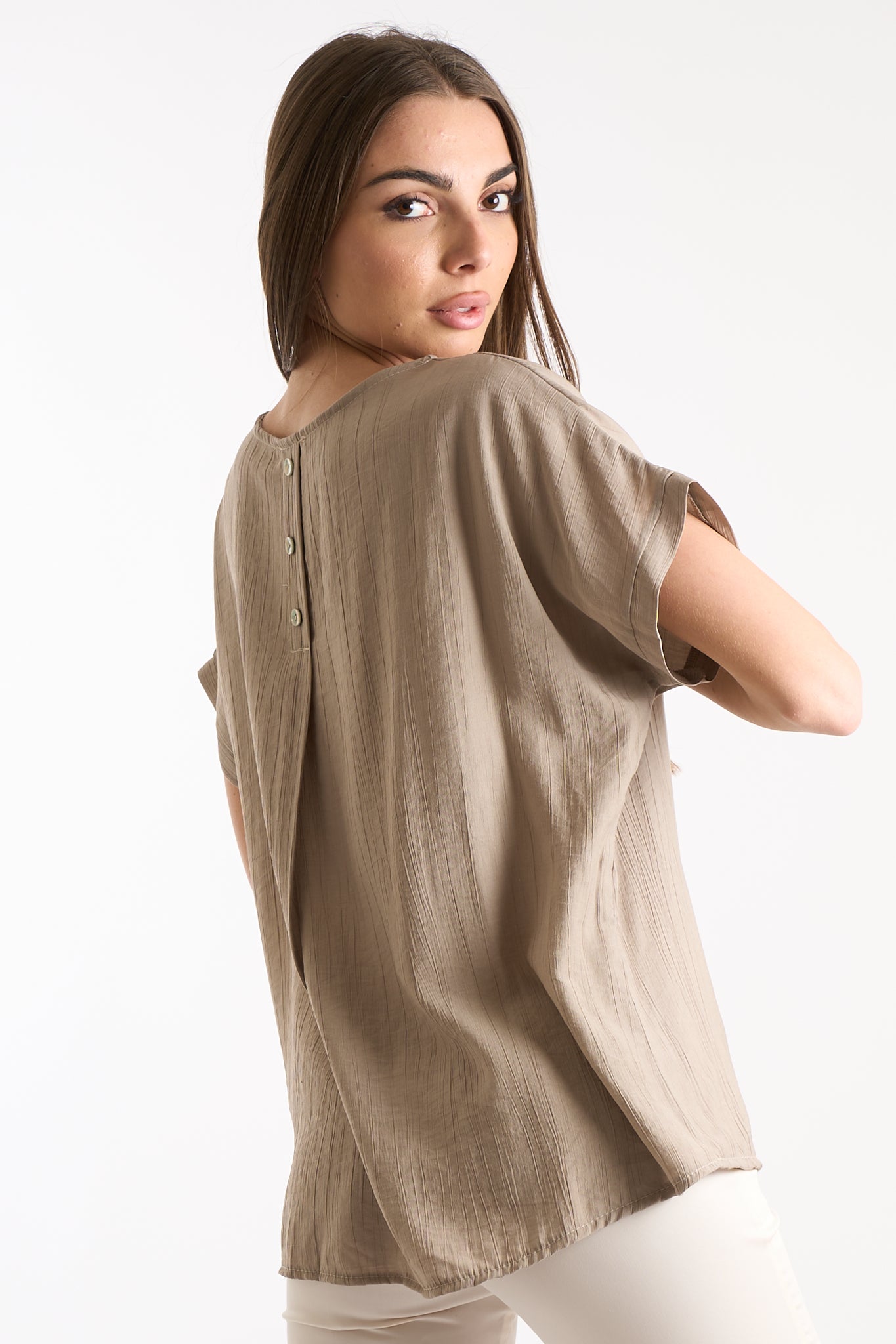 Maglia bottoni retro
