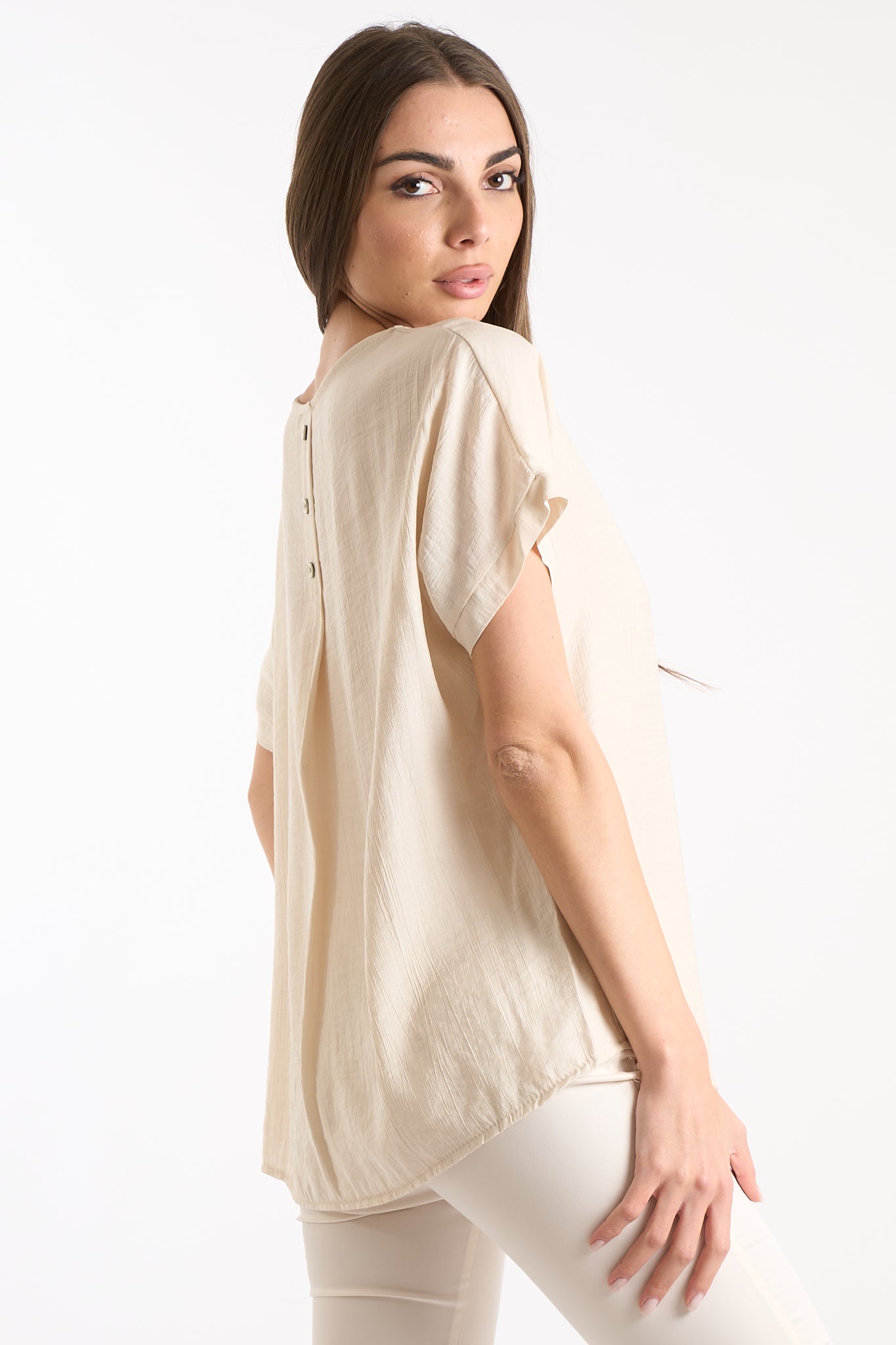 Maglia bottoni retro