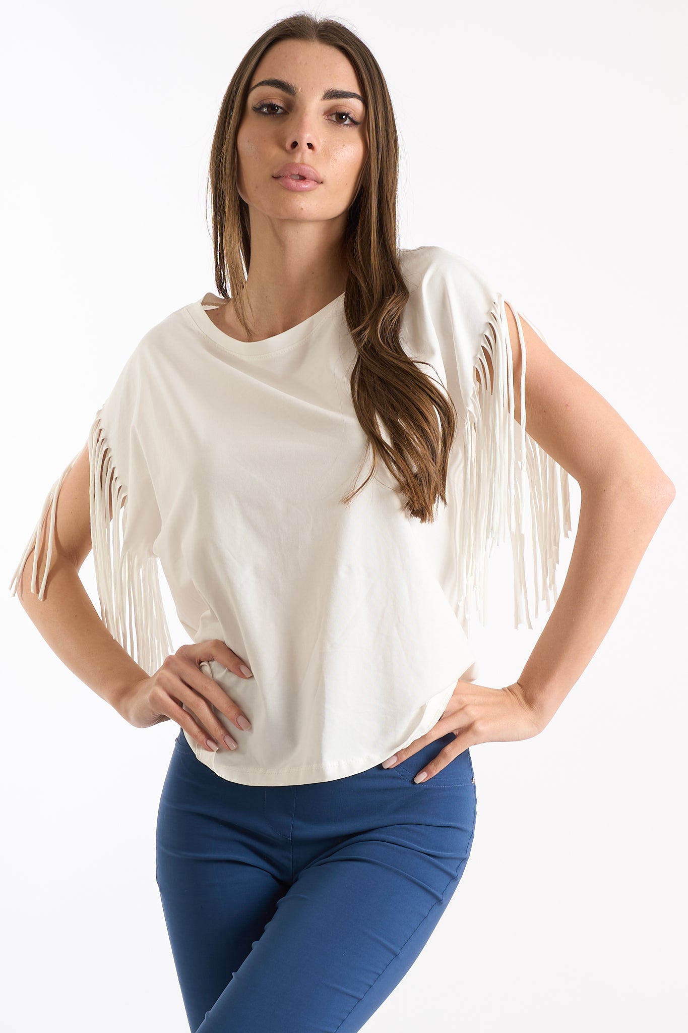 Maglia frange manica