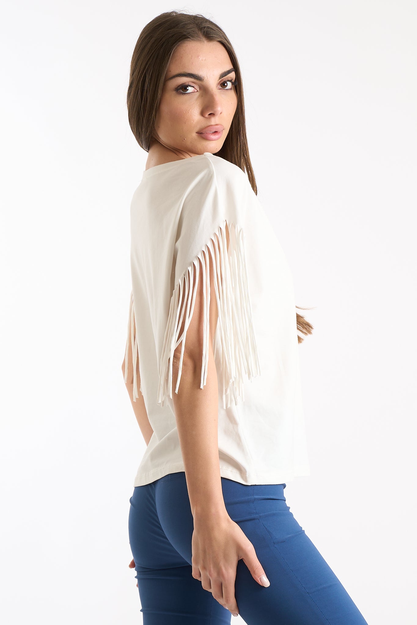 Maglia frange manica