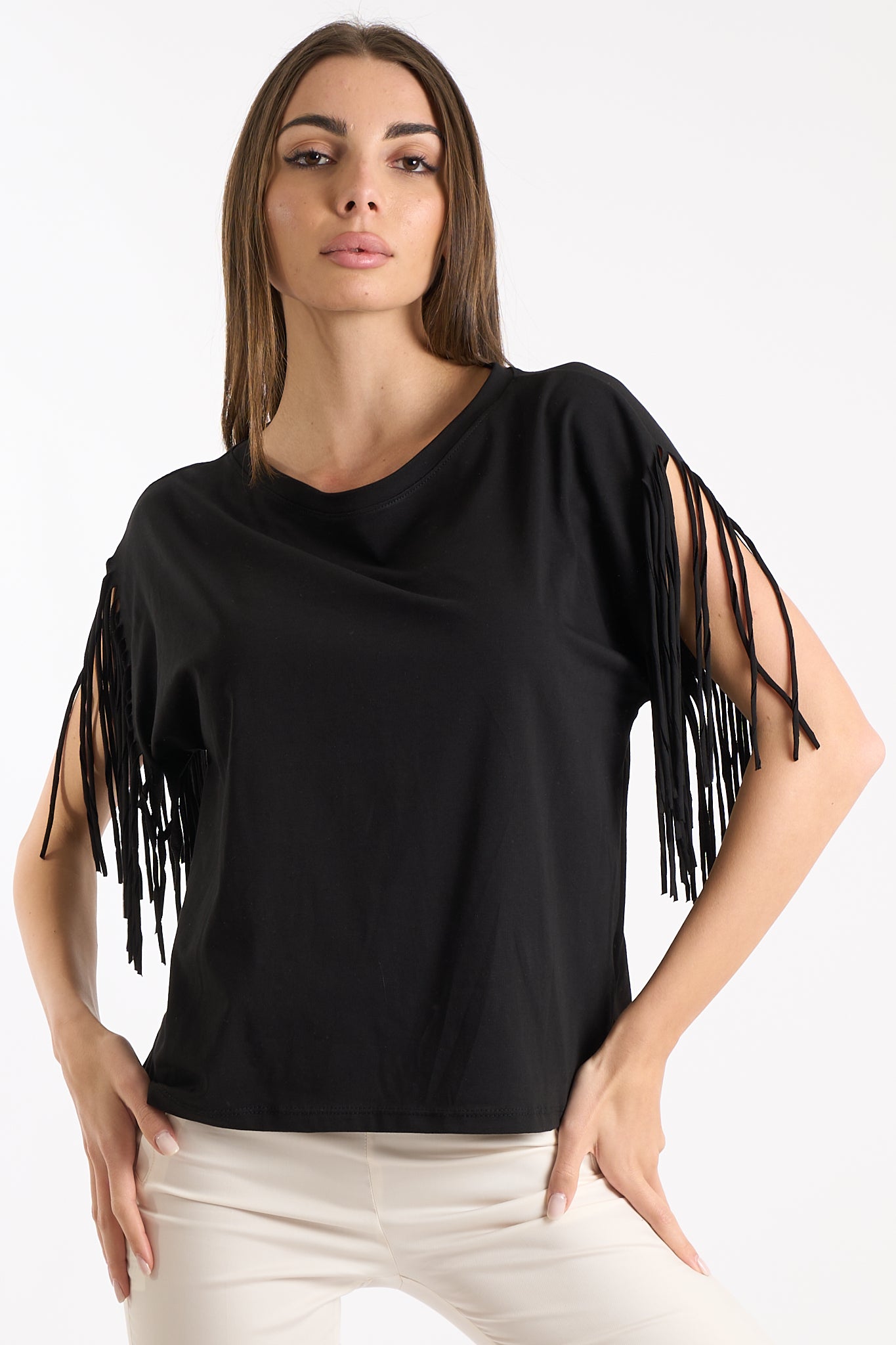 Maglia frange manica