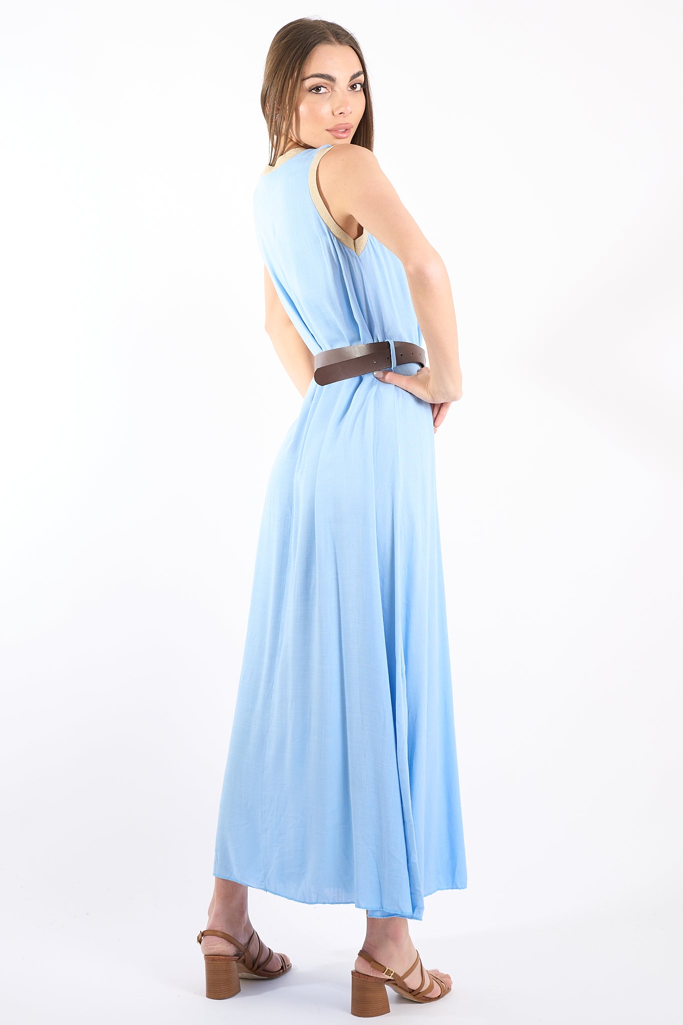 Abito collo lurex