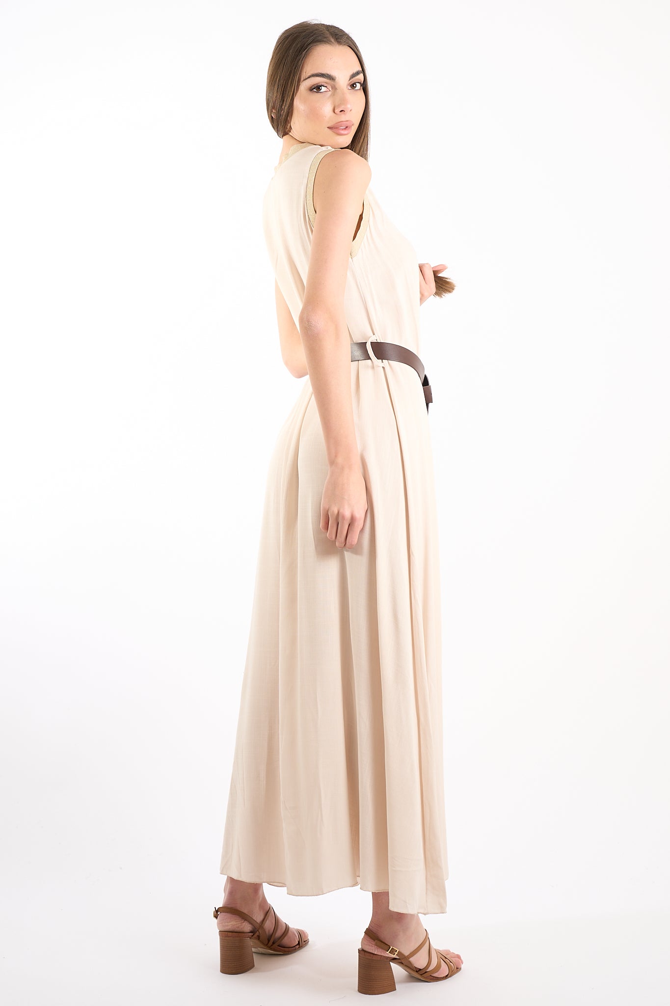 Abito collo lurex