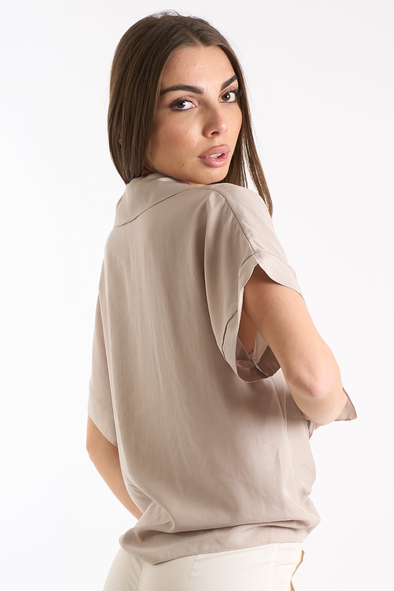 Blusa collo camicia
