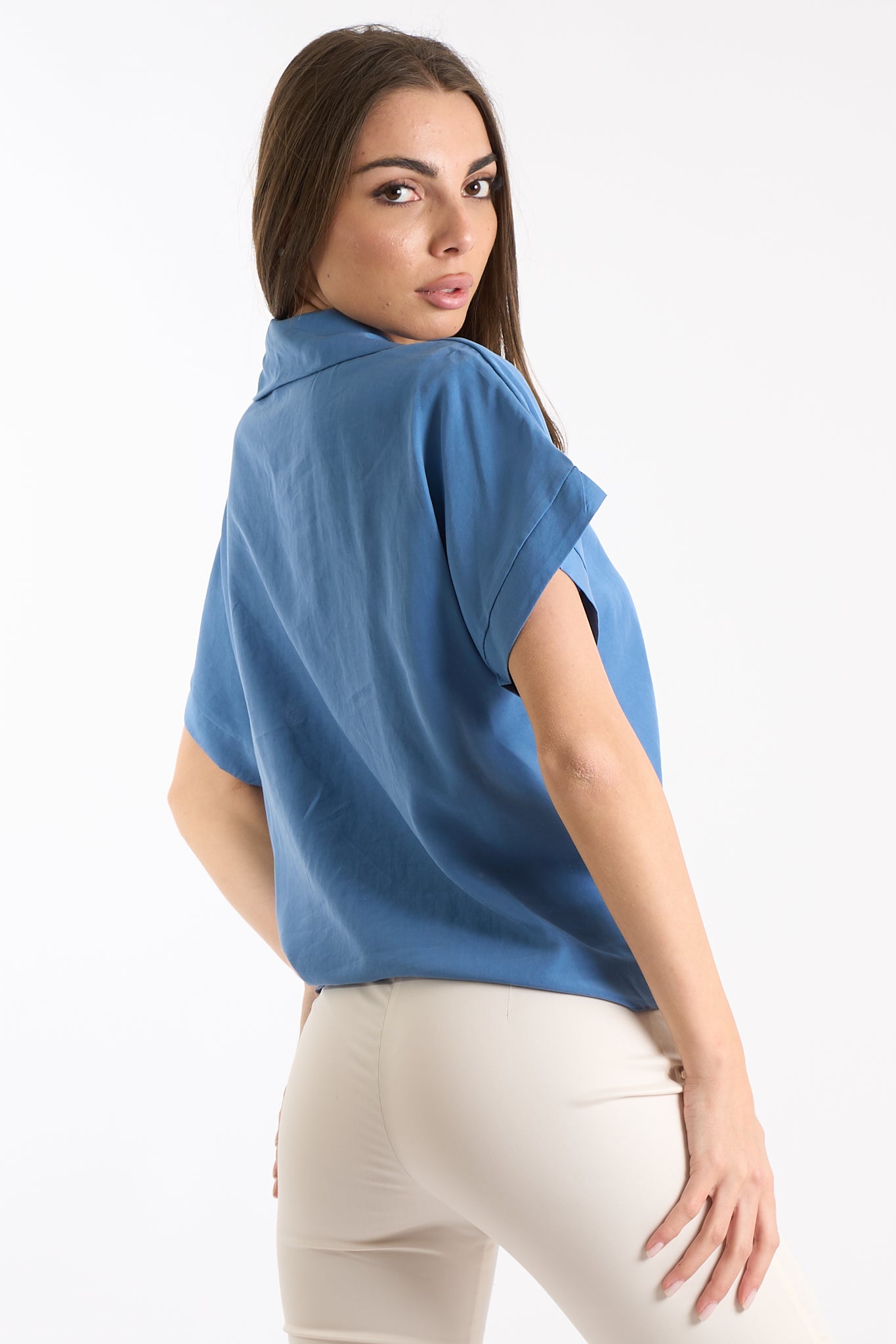 Blusa collo camicia