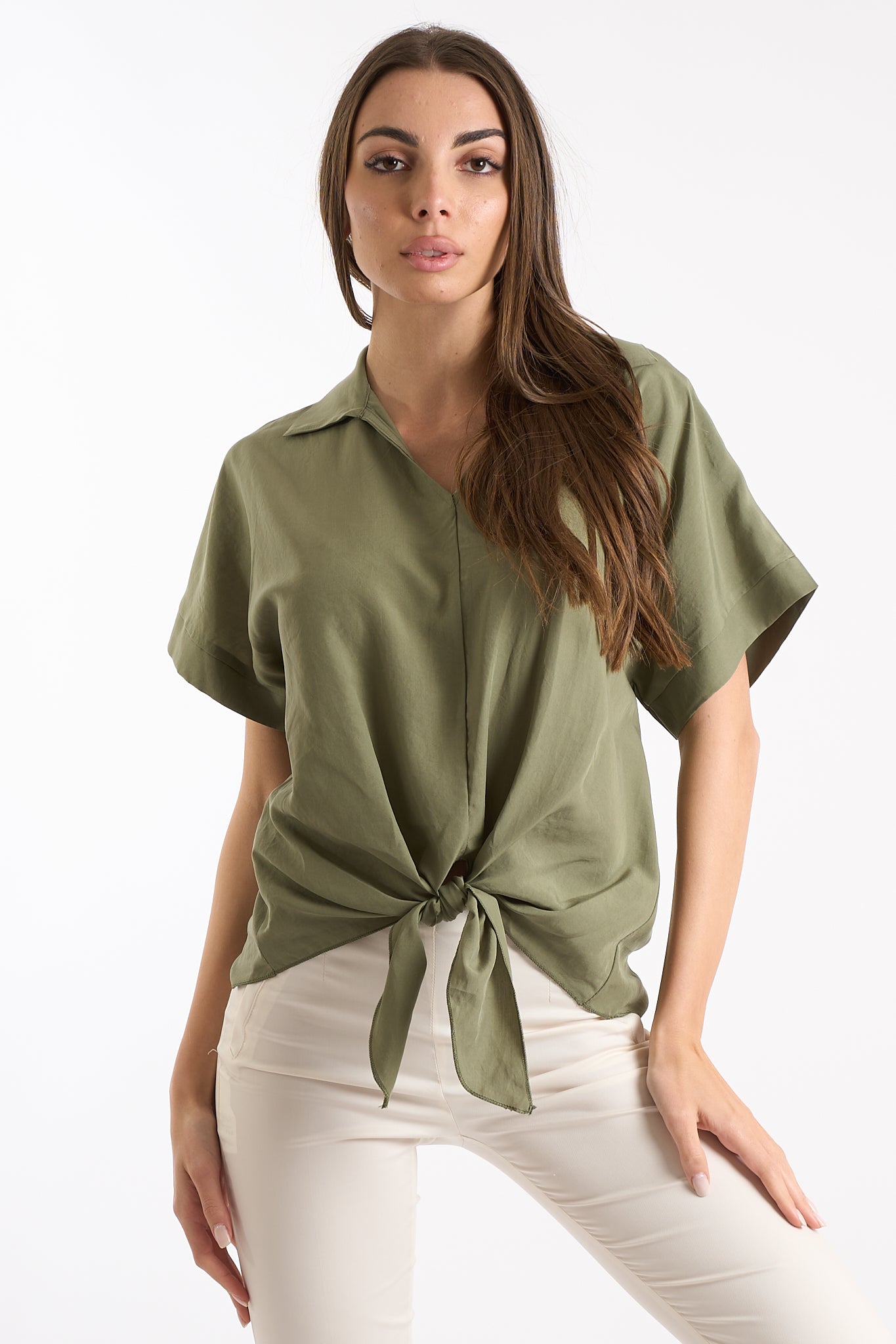 Blusa collo camicia
