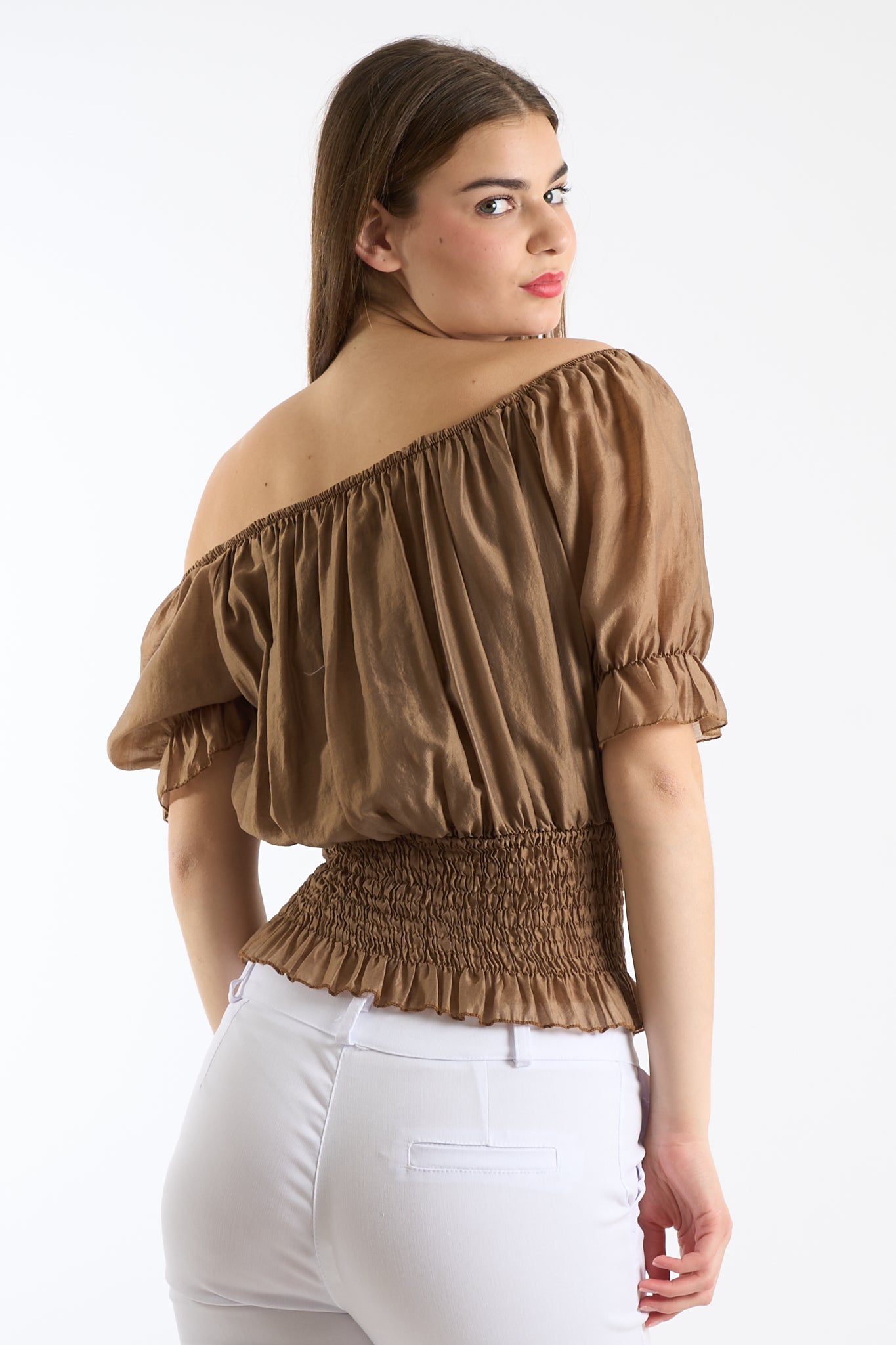 Blusa arricciata