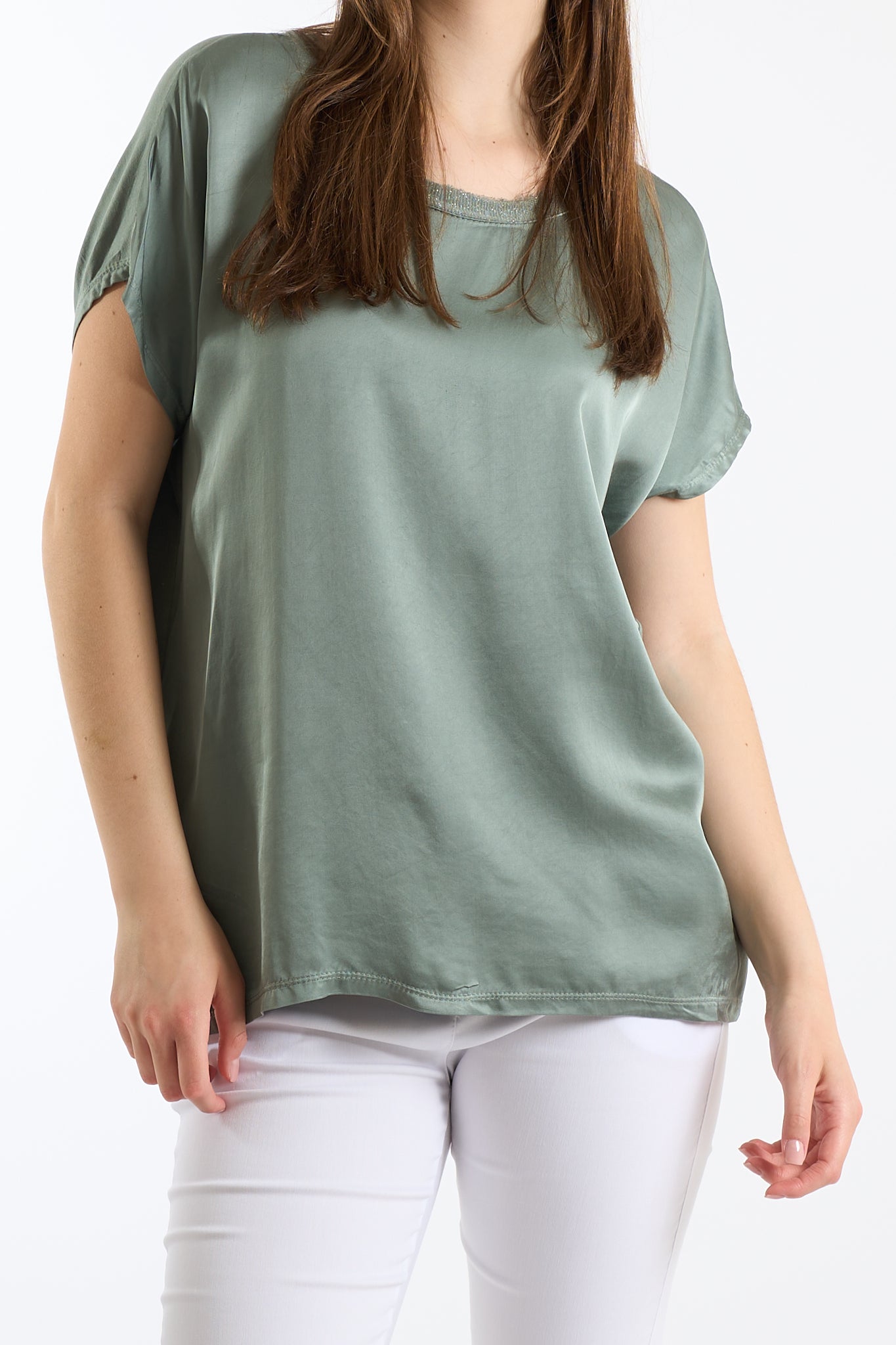 Maglia collo lurex